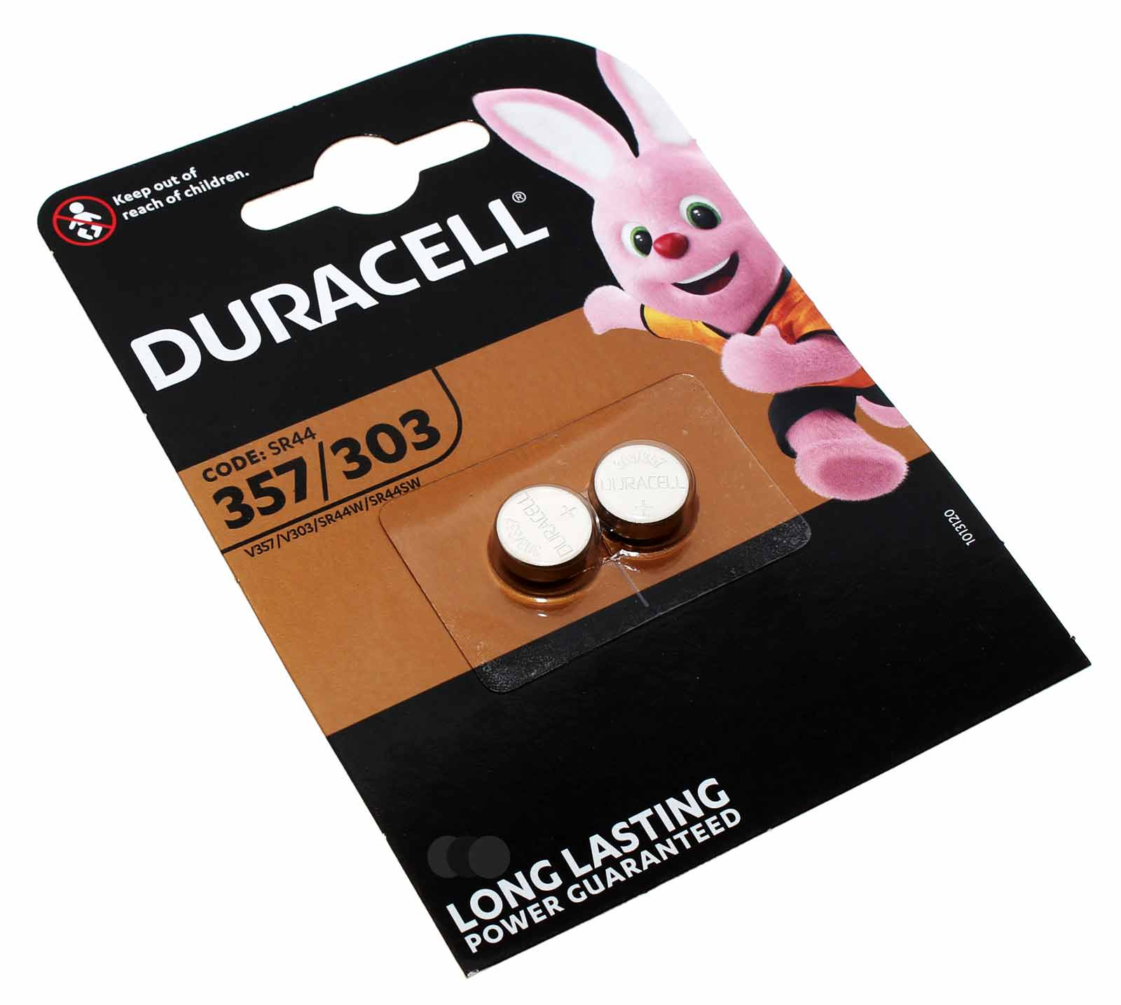 2er Pack Duracell 357 / 303 Knopfzelle Batterie Silberoxid für Olympus OM-2, 1,55V 190mAh