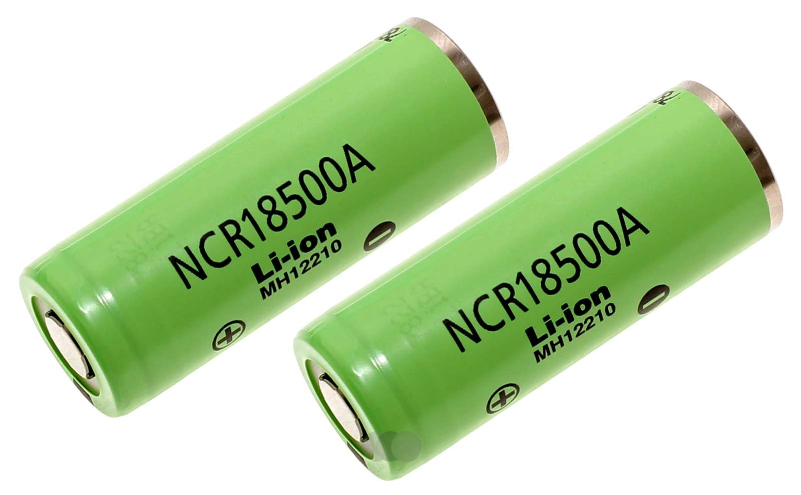 2er Pack 3,7V Panasonic NCR18500A LiIon Akku 2000mAh Kapazität
