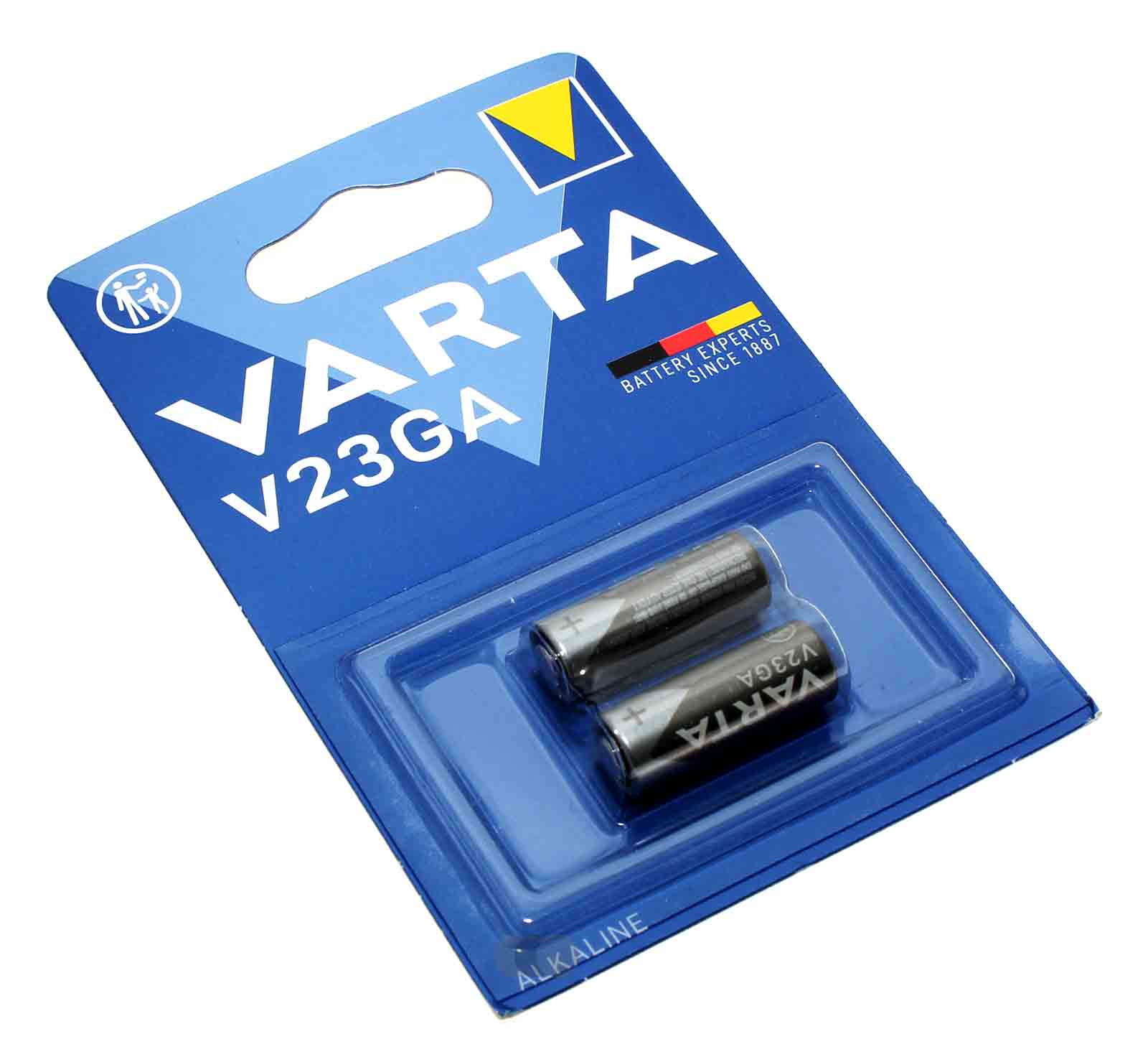 2er Pack Varta V23GA Alkaline Batterie 23A, 3LR50, MN21, L1028, G23A, E23A, 12V, 50mAh