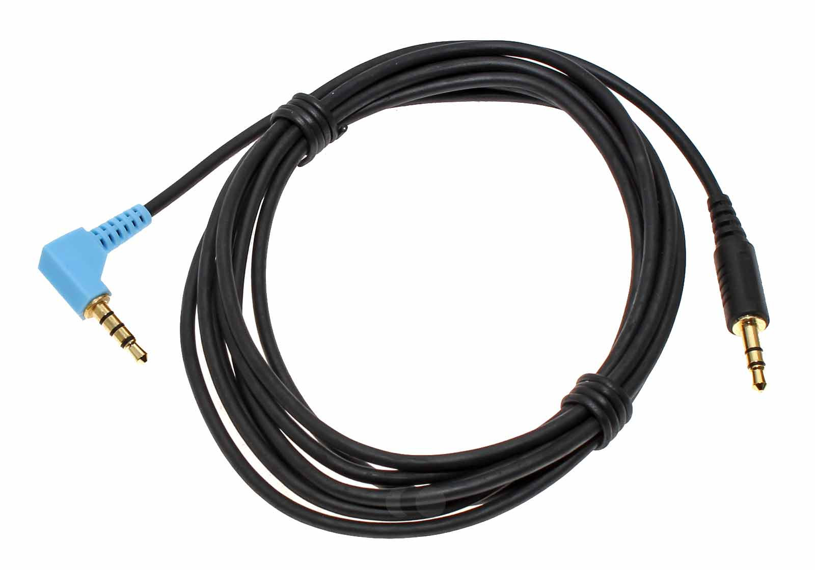2m Sennheiser Stereo Audio Kabel, 3,5mm Klinkenstecker gerade auf gewinkelt, 554327