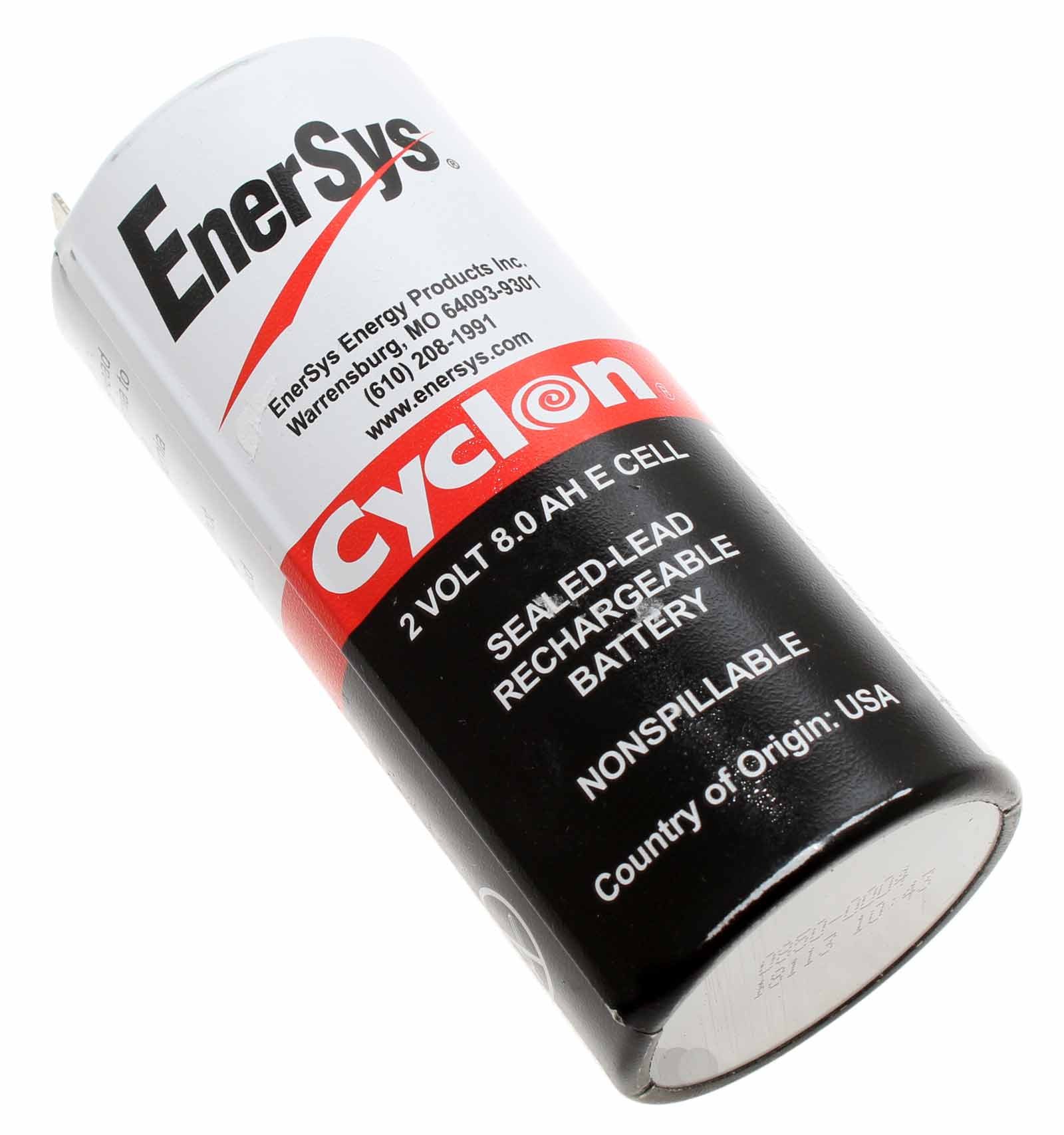 Enersys Hawker Cyclon Bleiakku 0850-0004 E Cell AGM mit 2 Volt und 8Ah Kapazität, 6,3 mm Faston