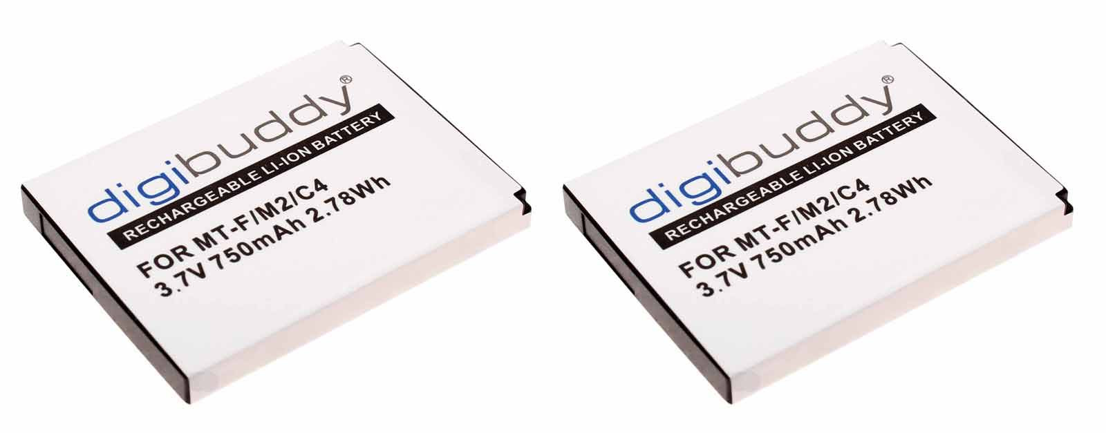 2x Akku für AVM FRITZ!Fon MT-F, M2, C4, C5, DECT Telefon, ersetzt 312BAT006, 3,7V, 750mAh