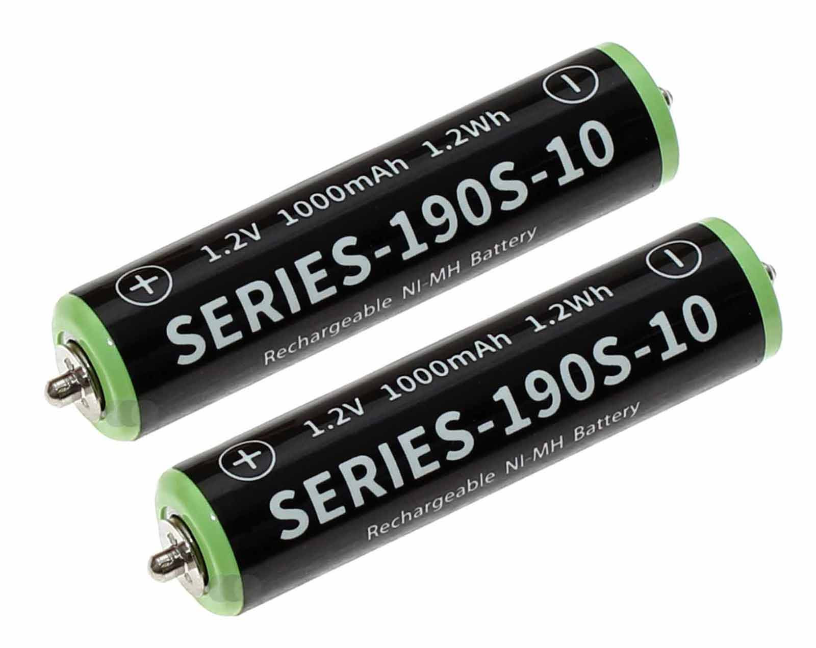 2x Akku für Braun Series 1 FreeControl Modell 180, 190, Type 5728, 5729, ersetzt 67030922, 1,2V, 1000mAh