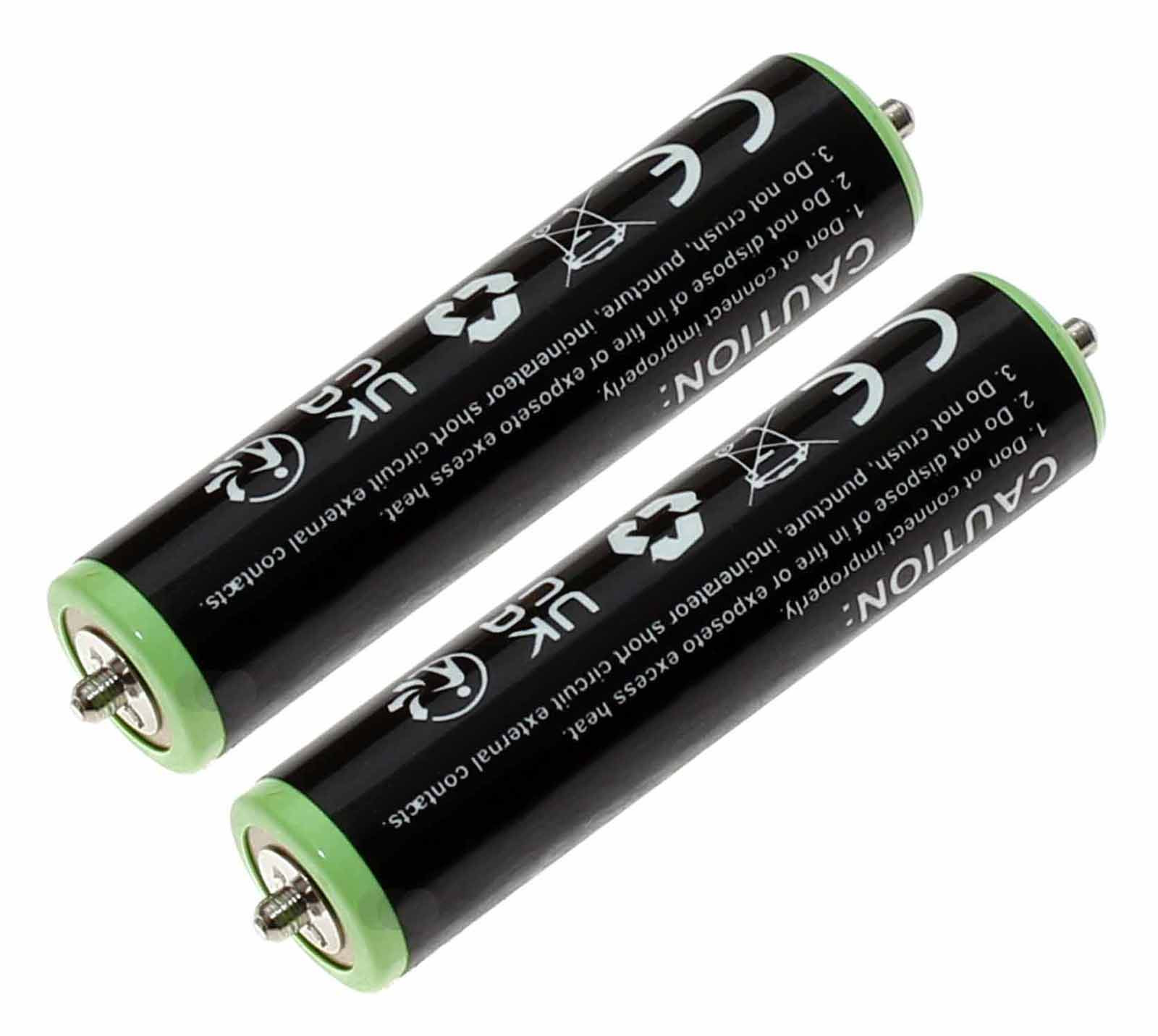 2 Stück alternative Ni-Mh Akkus für Braun Wet&dry 310s Typ 5409 Rasierapparat mit 1,2 Volt Spannung und 1000mAh Kapazität, ersetzt den original Akku 67030922