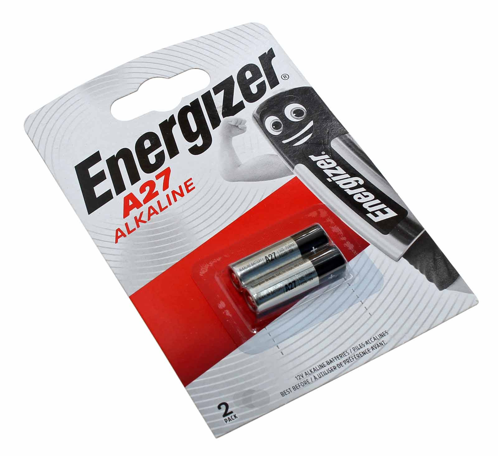2x Energizer A27 Alkaline Batterie, G27A, MN27, GP27A ,A27, L828, K27A, V27GA, 12V, 22mAh