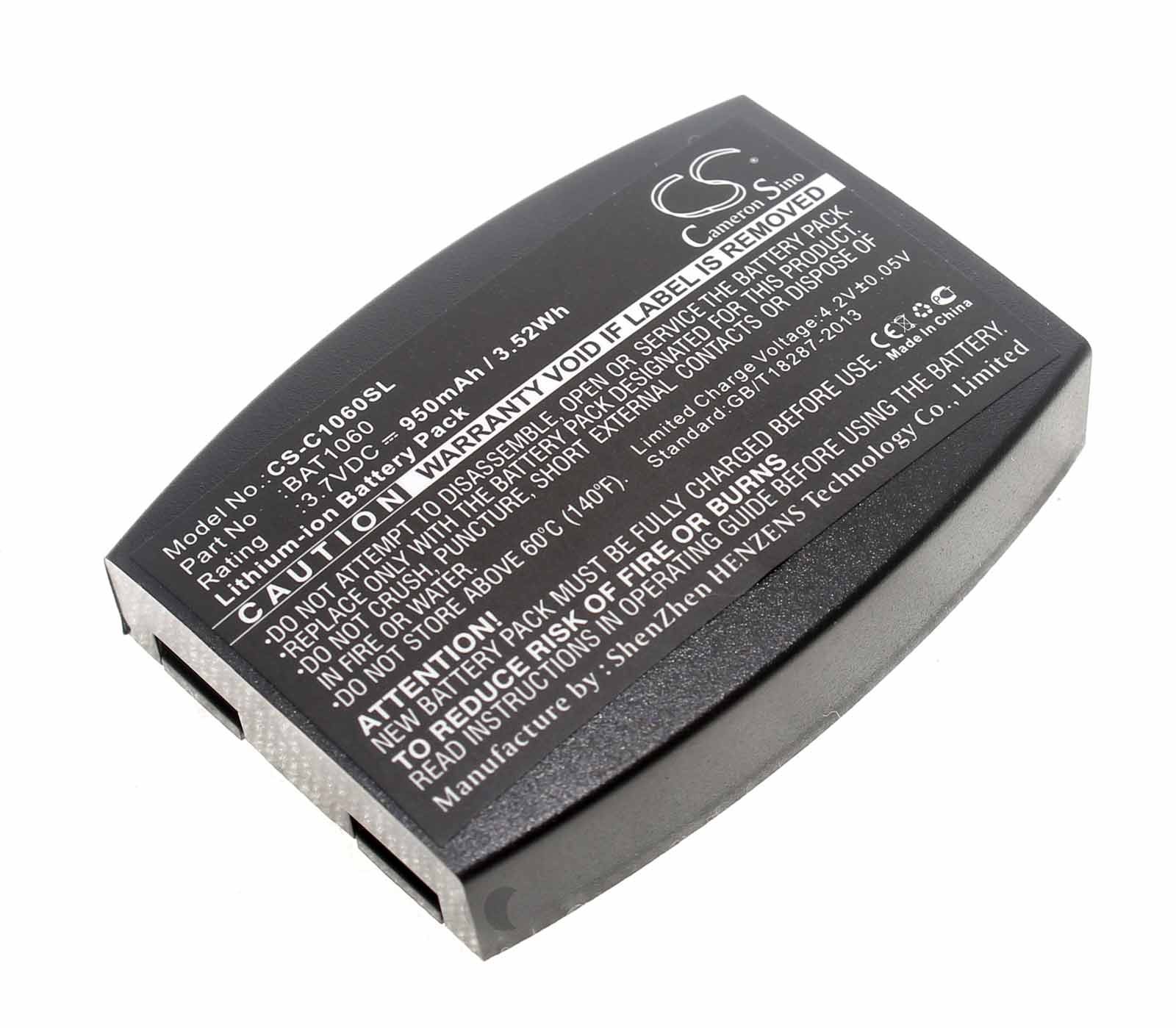 Alternativer Akku für 3M Wireless Headsets mit 3,7 Volt und 950mAh Kapazität, Geeignet für: C1060, C1060 Wireless Intercom, RF1060, T-1, T-1 drive-thru headsets