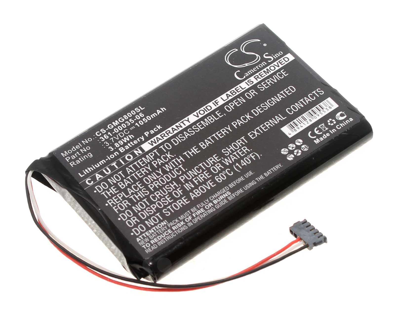 Alternativer Akku für Garmin Approach G8 GPS Entfernungsmesser mit 3,7 Volt und 1050mAh Kapazität, ersetzt den original Akku 361-00035-06