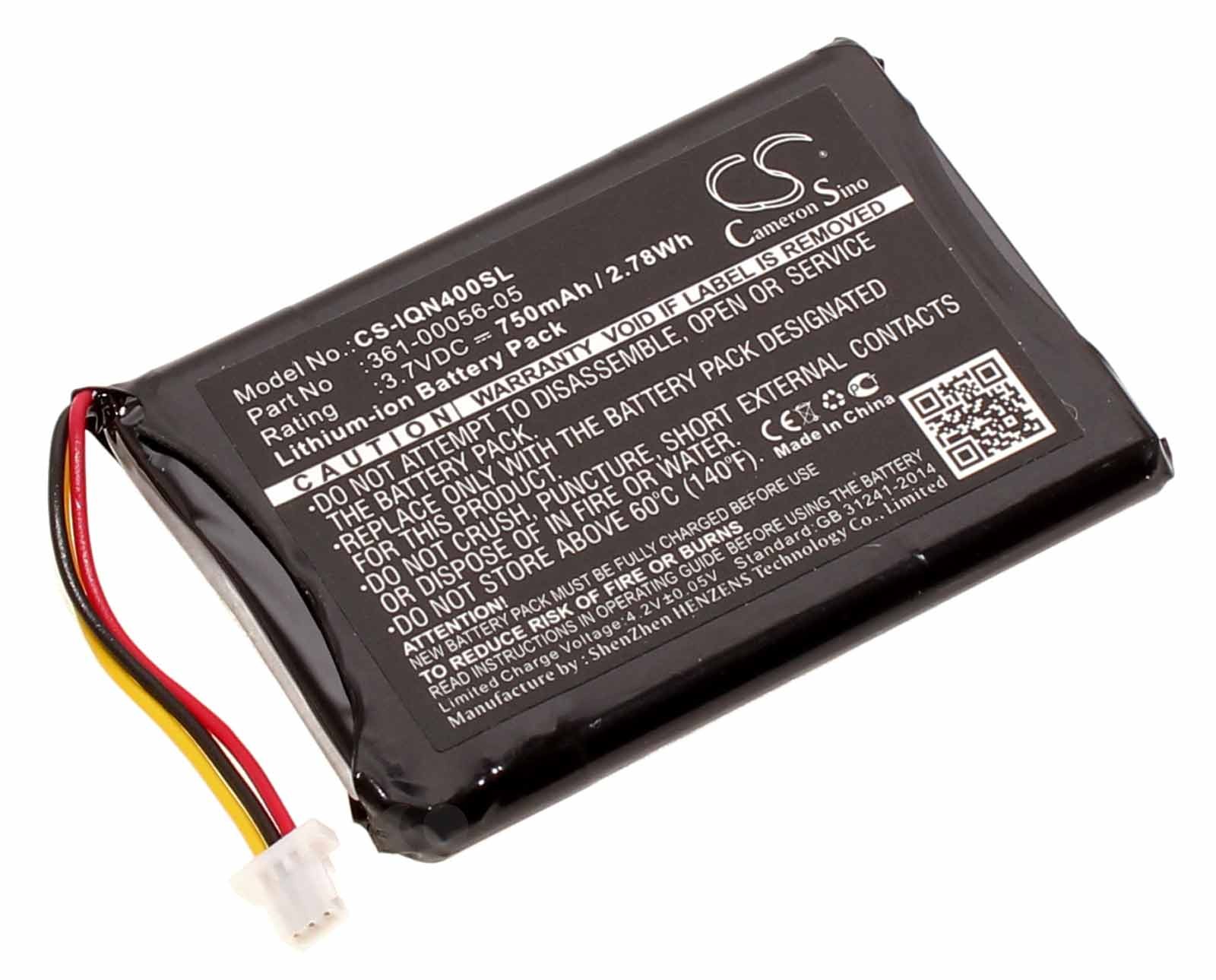 Akku für Garmin Nüvi Nuvi 40, 52, 56, 66, 68, mit 3,7 Volt und 750mAh, ersetzt 361-00056-05 361-00056-11