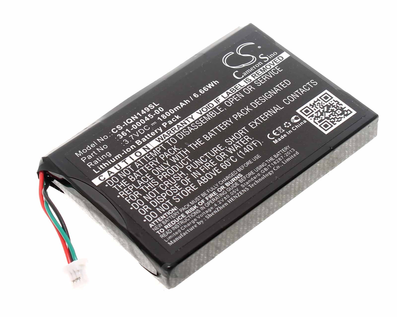 3,7V Akku für Garmin Nüvi 1490TV Nuvi 2585TV ersetzt 361-00045-00 und 361-00045-20 mit 1800mAh Kapazität