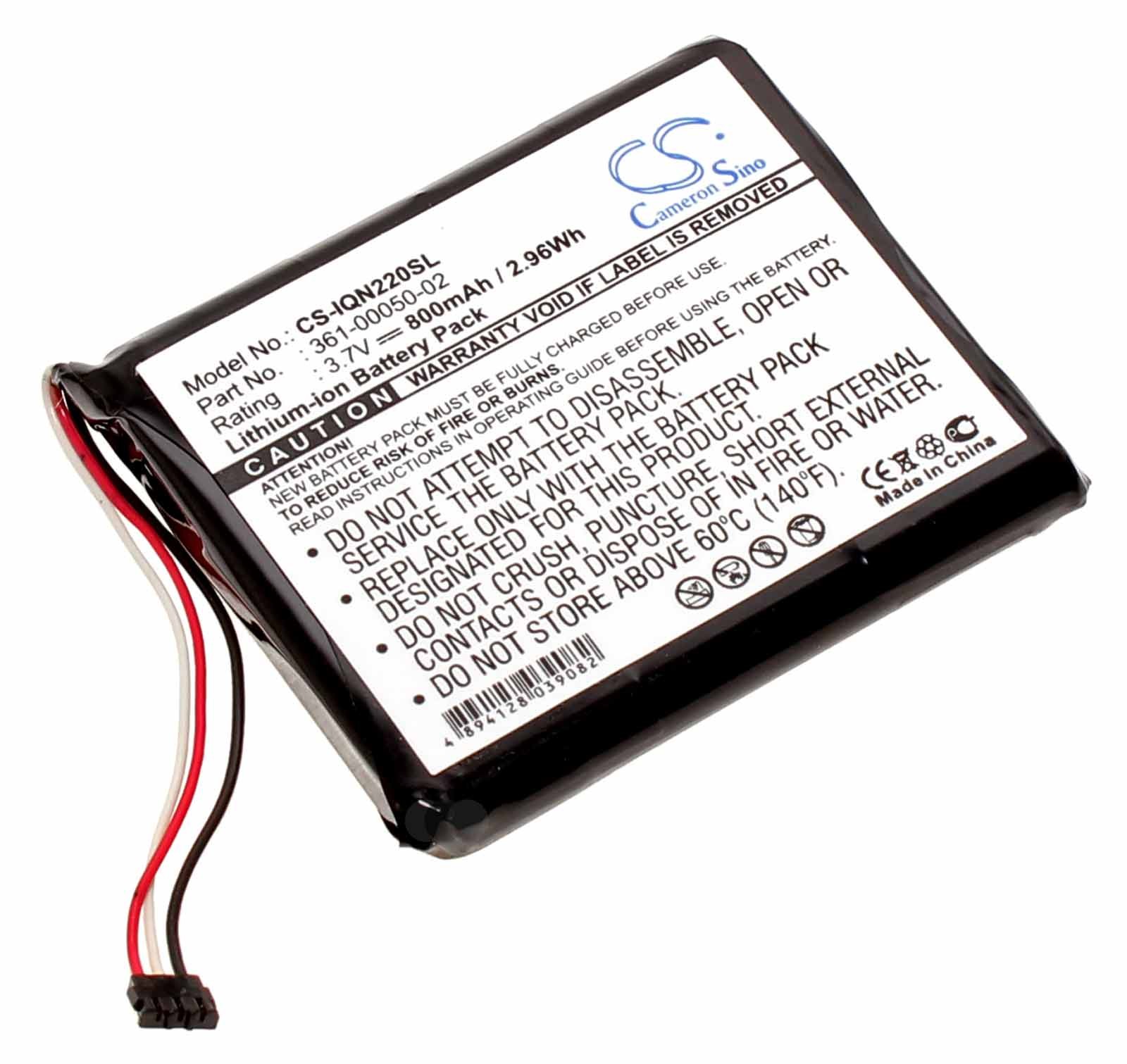 Akku für Garmin Nüvi Nuvi 2200, 2240, 2250 mit 3,7 Volt und 800mAh, ersetzt 361-00050-01, 361-00050-02 und 361-00050-04