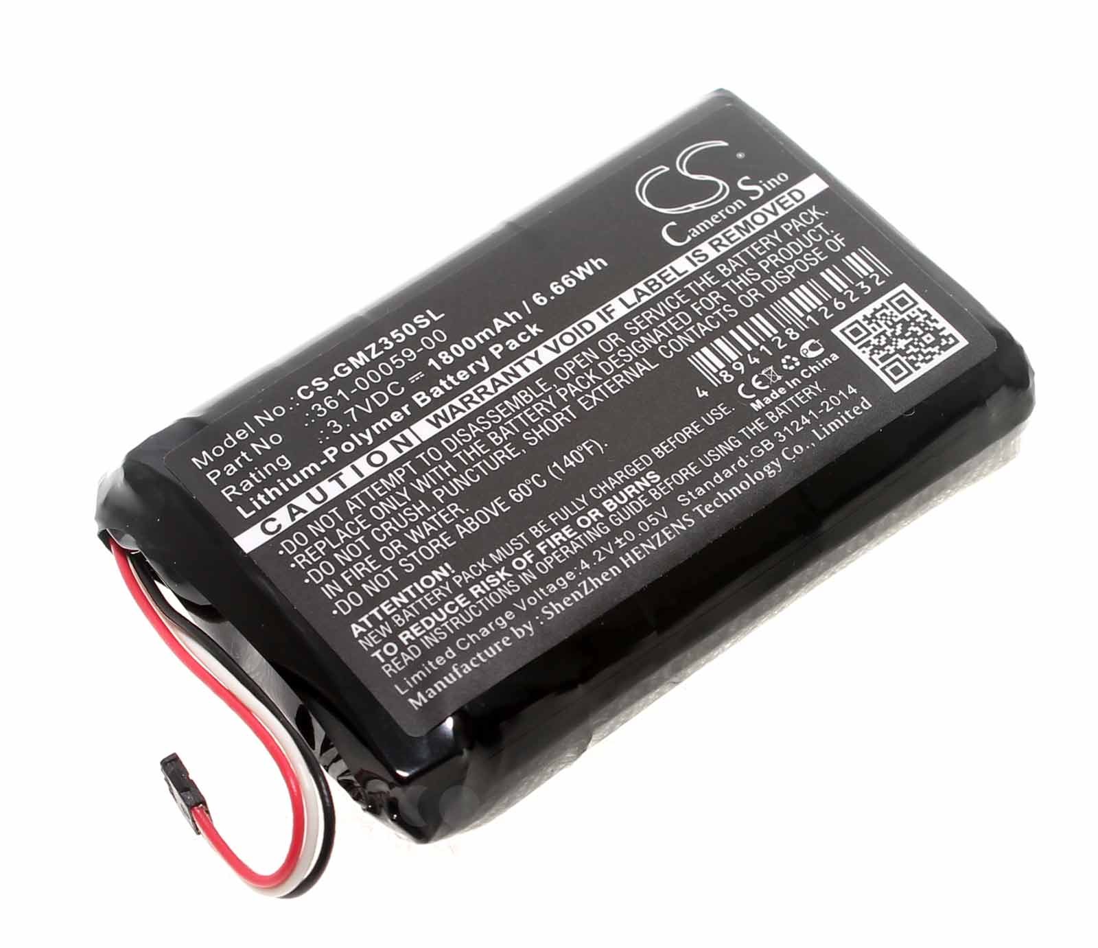 3,7V Akku für Garmin Zumo 350LM Motorrad-Navi ersetzt 361-00059-00, 1800mAh, Li-Po