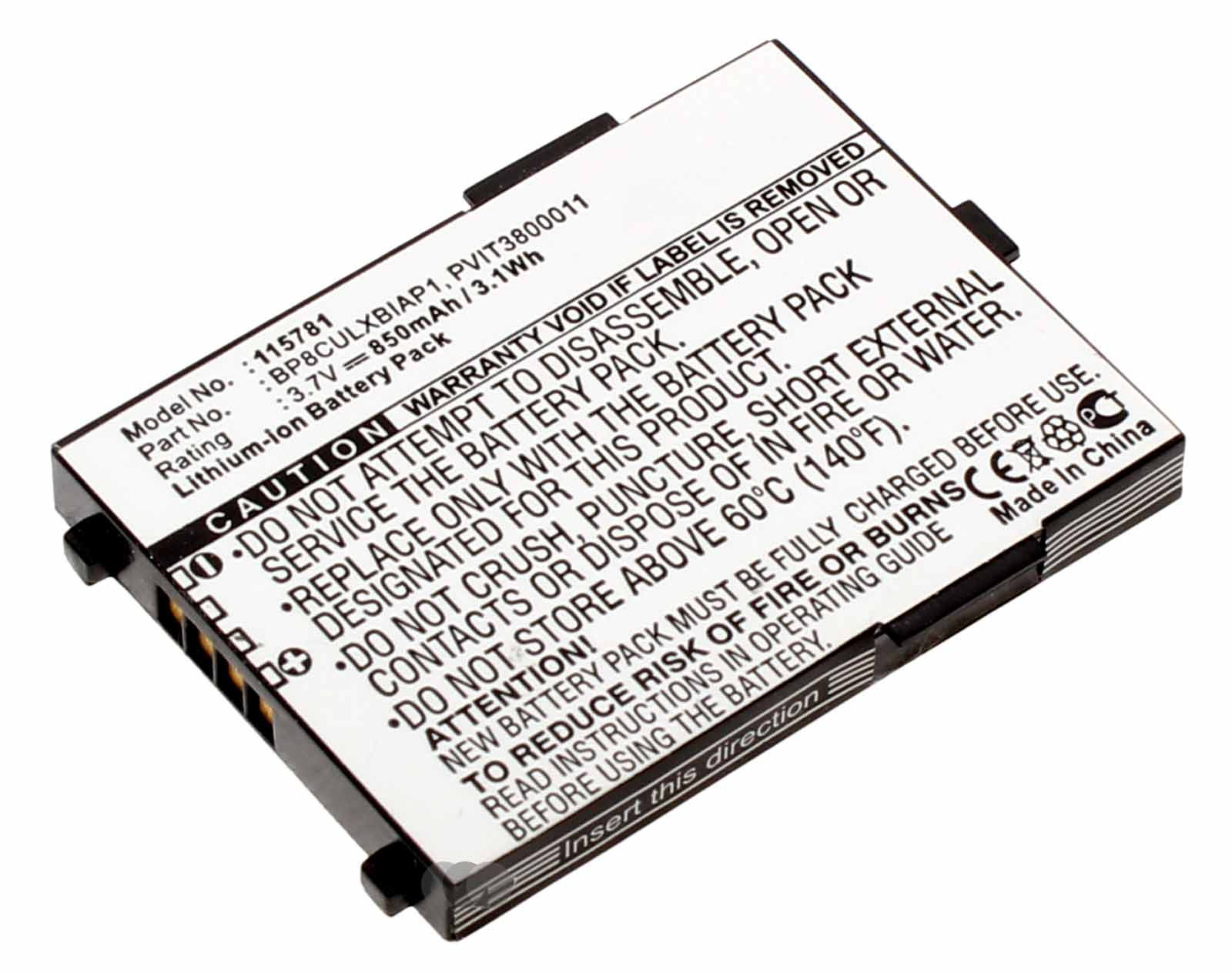 Alternativer Lithium-Ionen Akku für GPS Navigationsgeräte mit 3,7 Volt und 850mAh Kapazität, MD PPC200, MD2190, MD40600, MD40885, MD41243, MD41258, MD41338, MD41600, MD4600,  Mio 339, 339BT,  P4, V36, Delta400 GPS 