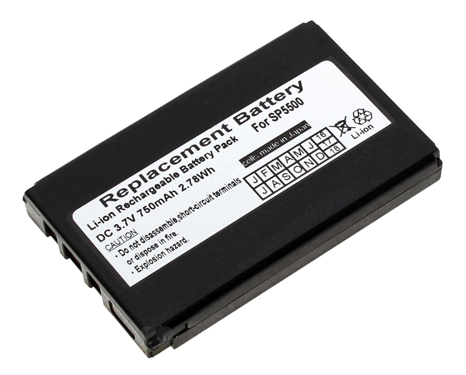 Alternativer Lithium-Ionen Akku für Metrologic SP5500 Scanner, Mobilterminal, Datenerfassungsgerät mit 3,7 Volt und 750mAh Kapazität, ersetzt den original Akku 46-00311 und BA-80S700