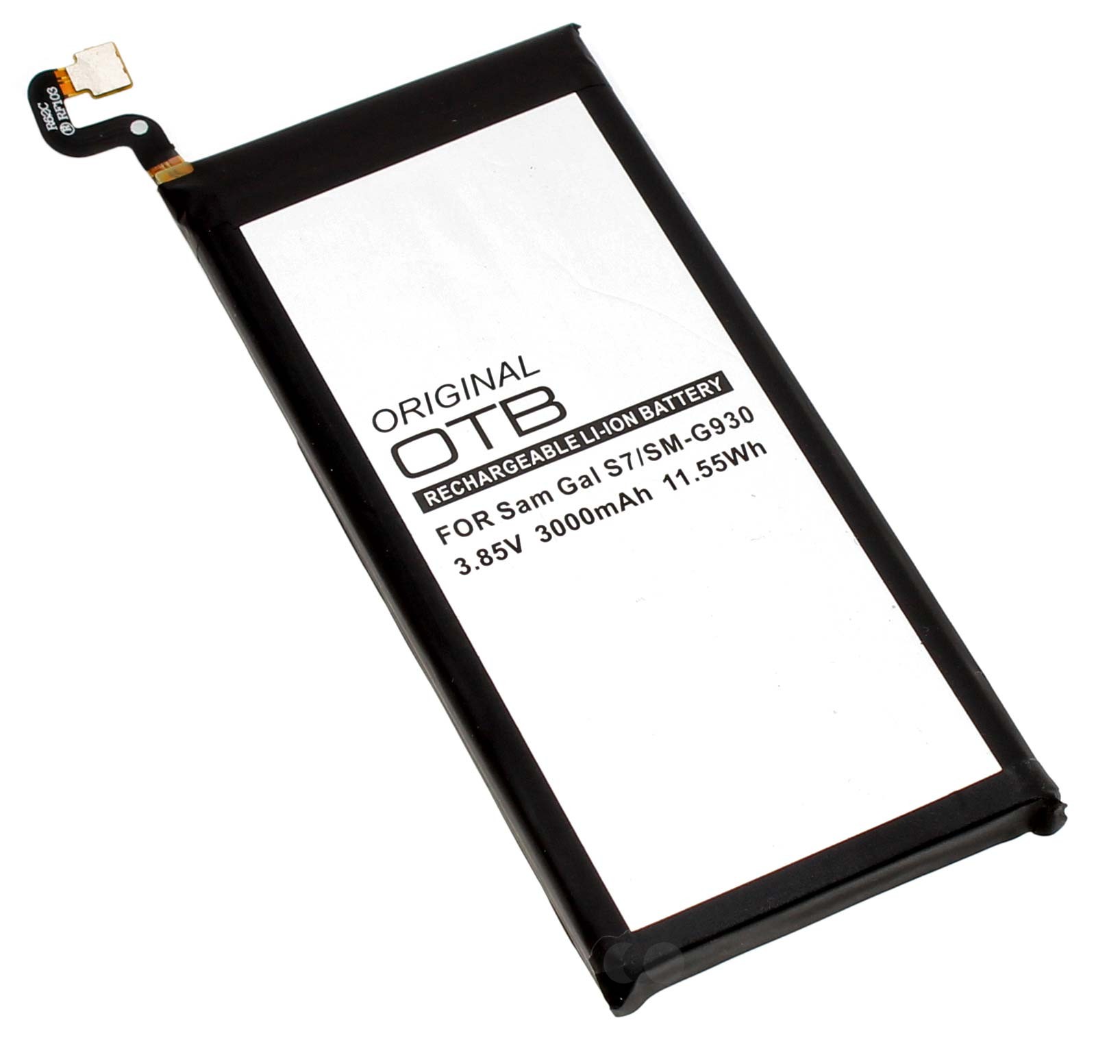 Alternativer Lithium-Ionen Akku für Samsung Galaxy S7 SM-G930 Handy, Smartphone, Mobiltelefon mit 3,85 Volt und 3000mAh Kapazität, ersetzt den original Akku EB-BG930ABE