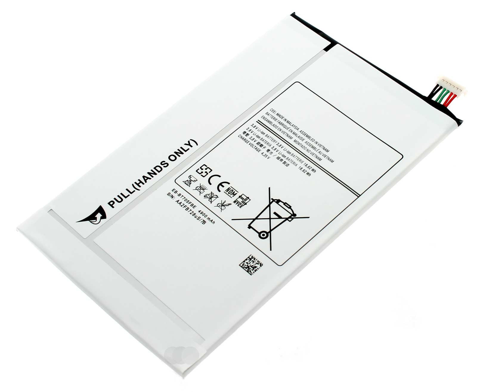 Akku für Samsung Galaxy Tab S 8.4, SM-T705, SM-T700, SM-T707, EB-BT705FBE, 4900mAh