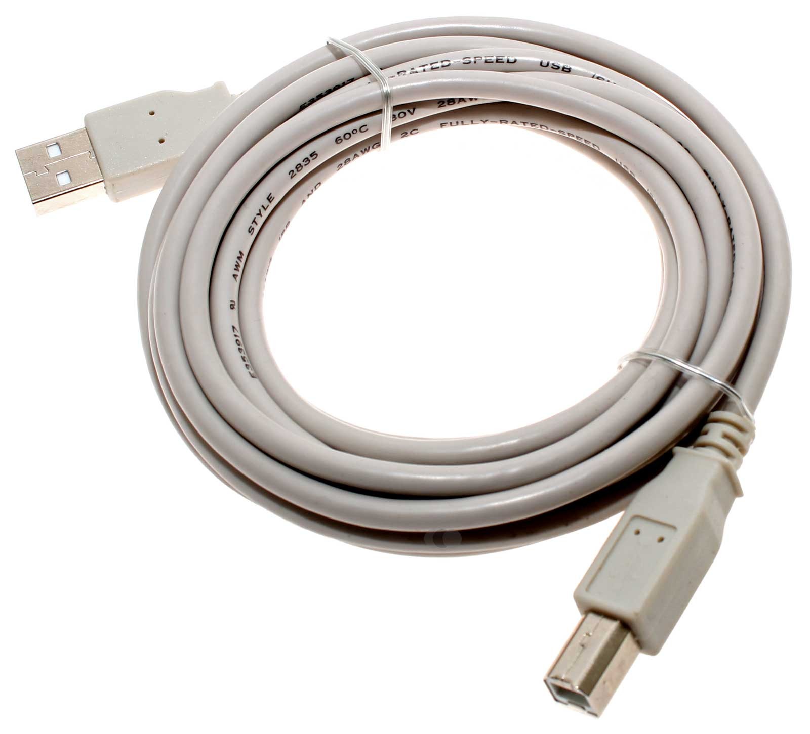 3 Meter langes Kabel USB 2.0 A-Stecker auf B-Stecker