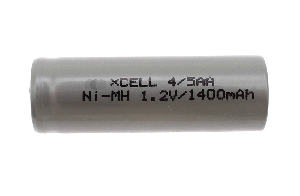 1,2 Volt 4/5 AA NiMH Flat Top Industrie Akku mit 1400mAh Kapazität