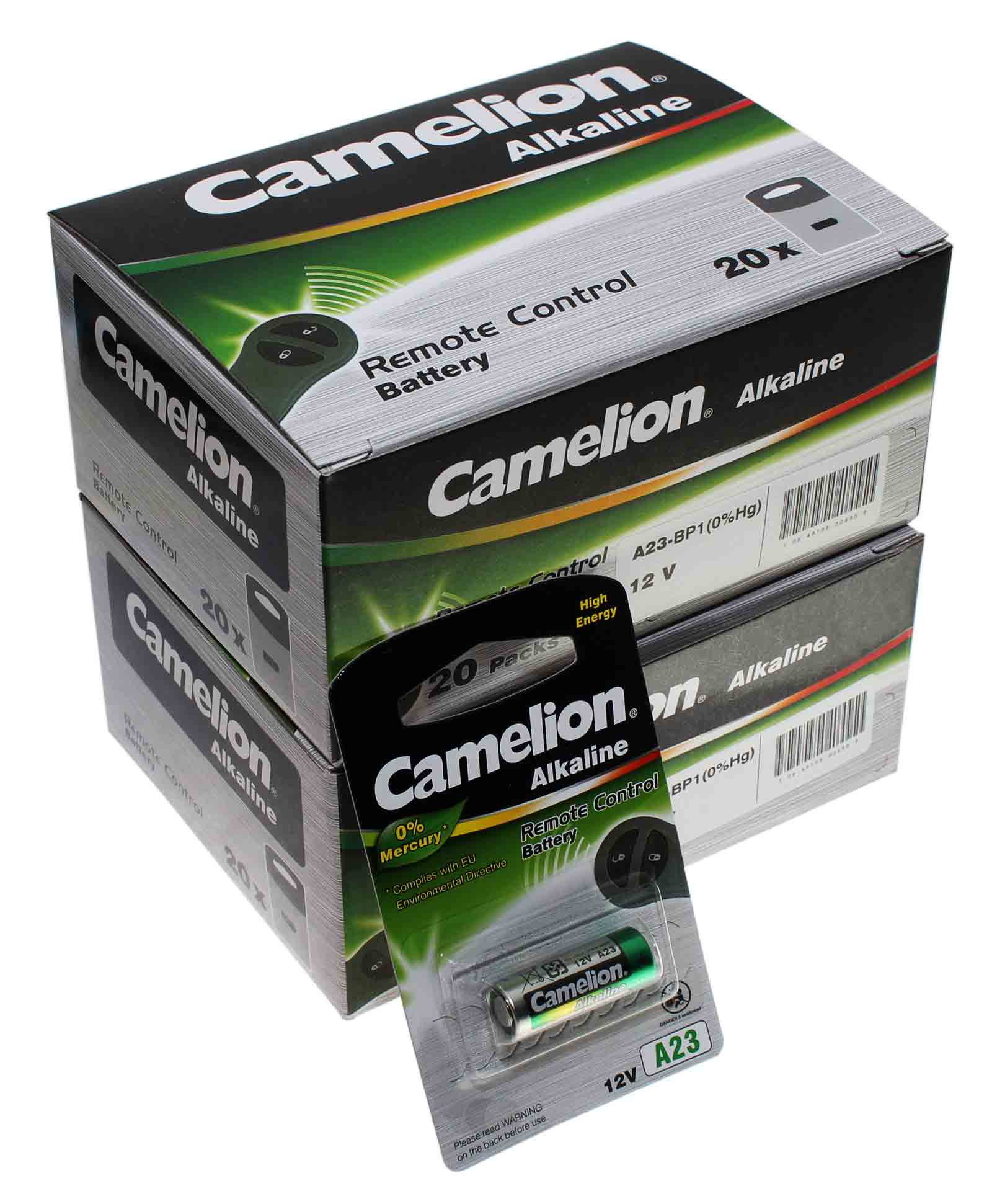 40x Camelion A23 Fernbedienung Alkaline Batterie, LR23A, LRV08, MN21, 12V, 55mAh