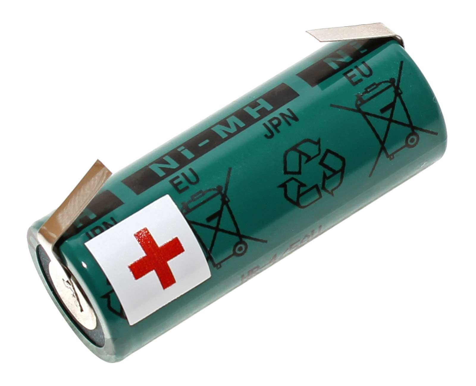 1,2V 4/5A Akku Sanyo FDK HR-4/5AU NI-MH mit Lötfahne in U-Form mit 2150mAh Kapazität