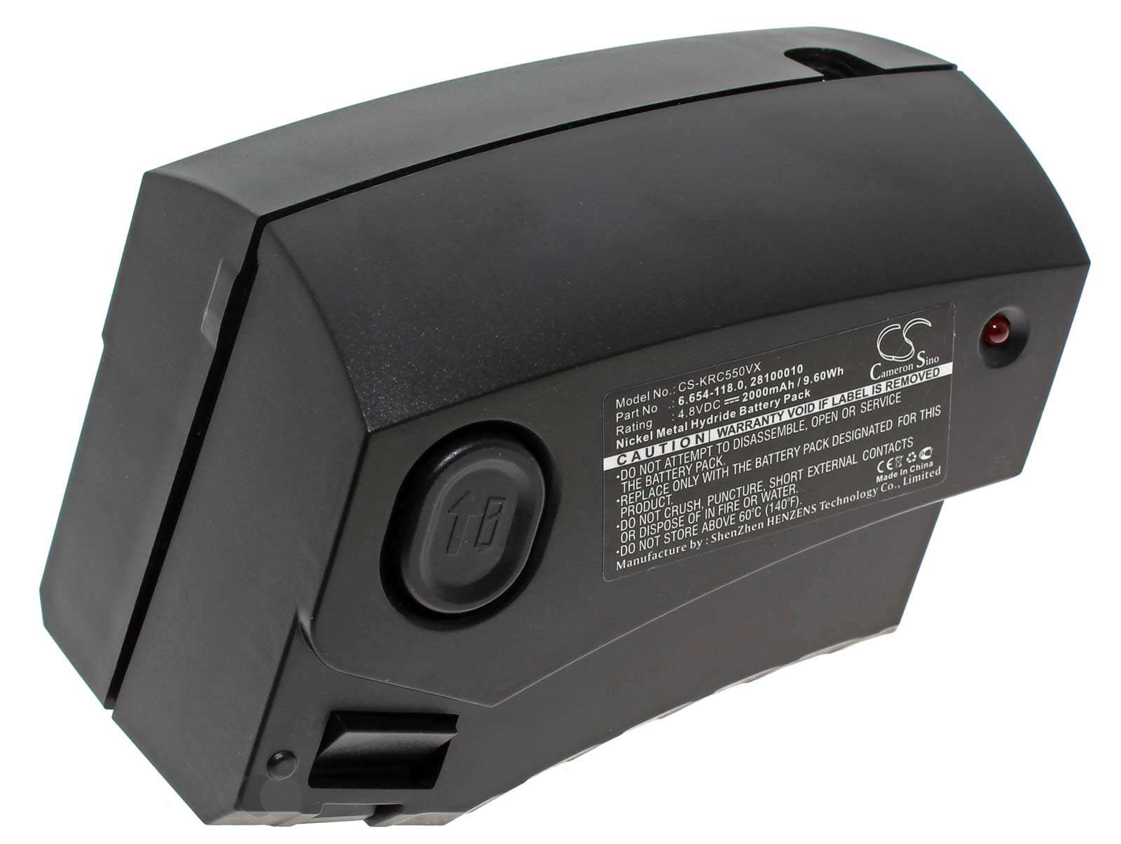 Alternativer Ni-Mh Akku für Kärcher Akku Besen, Staubsauger mit 4,8 Volt und 2000mAh Kapazität, ersetzt den original Akku 28100010 und 6.654-118.0