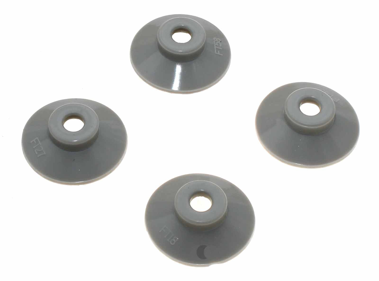 4x Gummifuß für Kenwood FP910 0WFP911002, FP920 0WFP921001, FP932 0WFP929001 u.a., KW686878