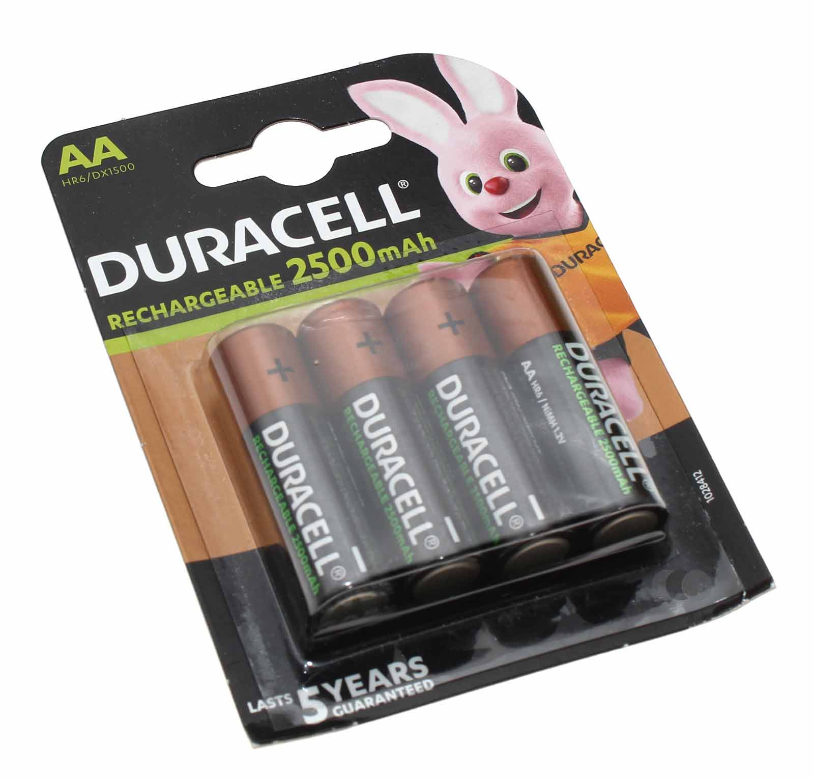 4x Duracell AA HR6 Mignon NiMH Akku, vorgeladen, 1028412, 1,2V, 2500mAh