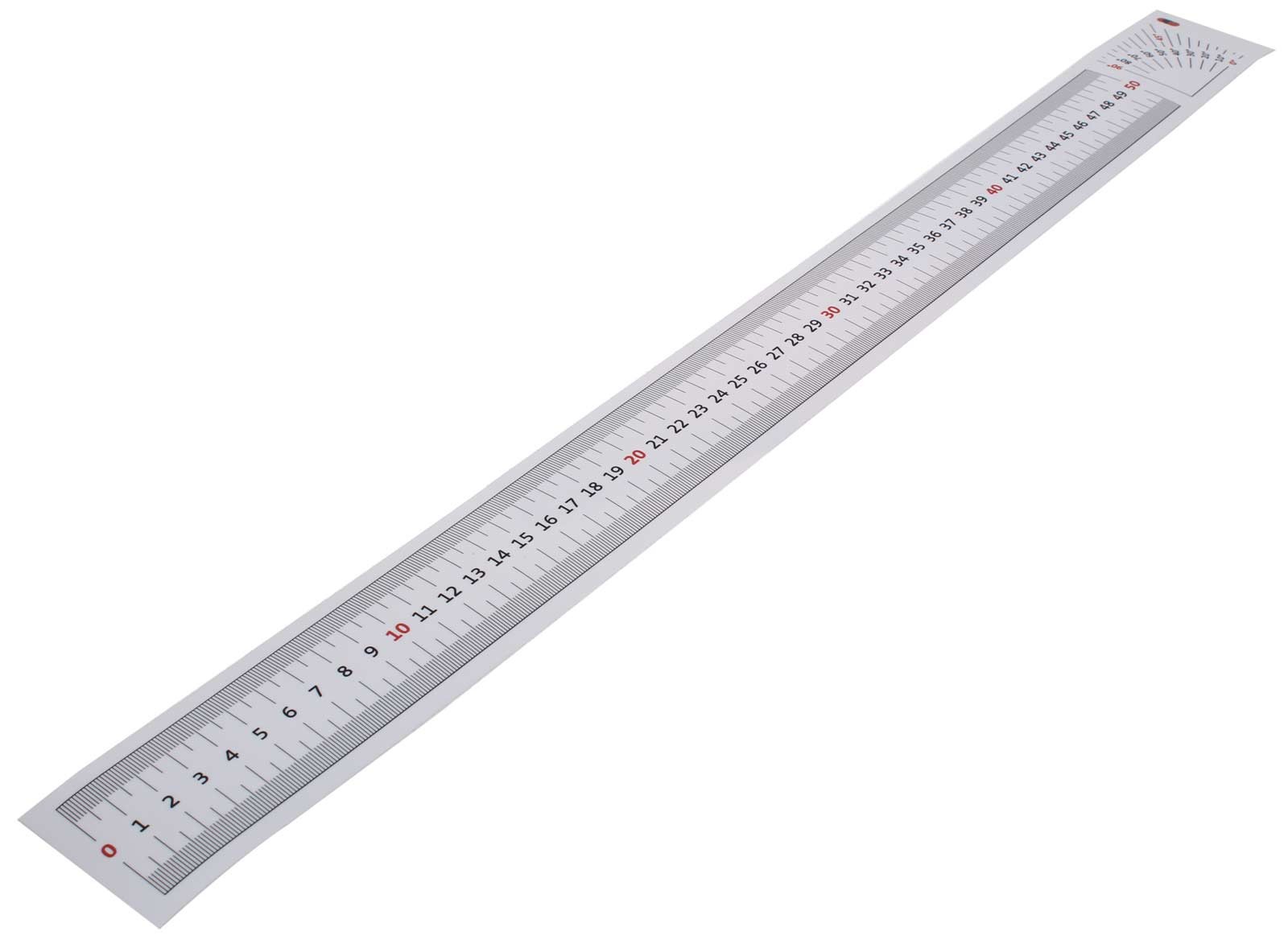50cm Klebemaßband selbstklebendes Massband, Kunststoff, von links nach rechts