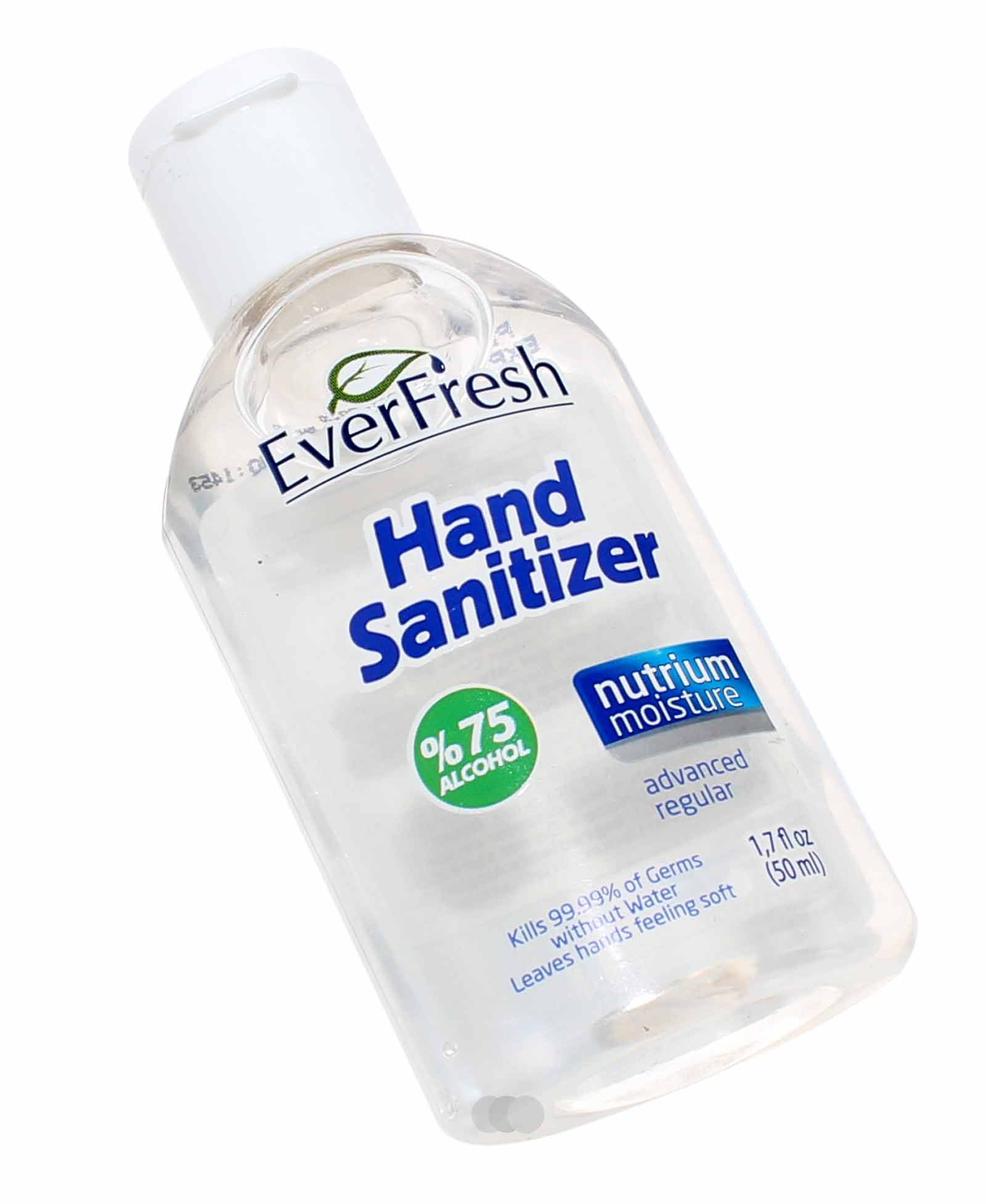 50ml Plastikflasche EverFresh Hand-Desinfektionsgel, Desinfektionsmittel mit 75% Alkohol