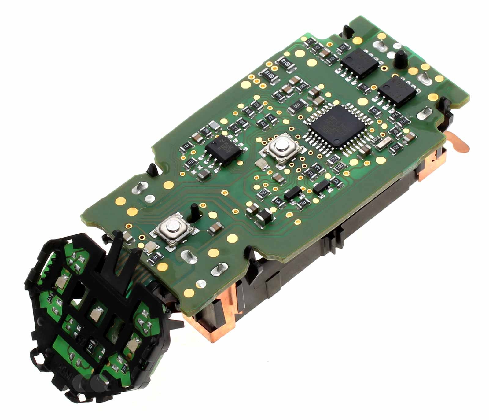 Original Braun Leiterplatte 2LED, Platine PCB für Pulsonic Serie 7 Typ 5674 Rasierapparate, Teilenummer 67030639, Akkuhalterung mit 2 LED