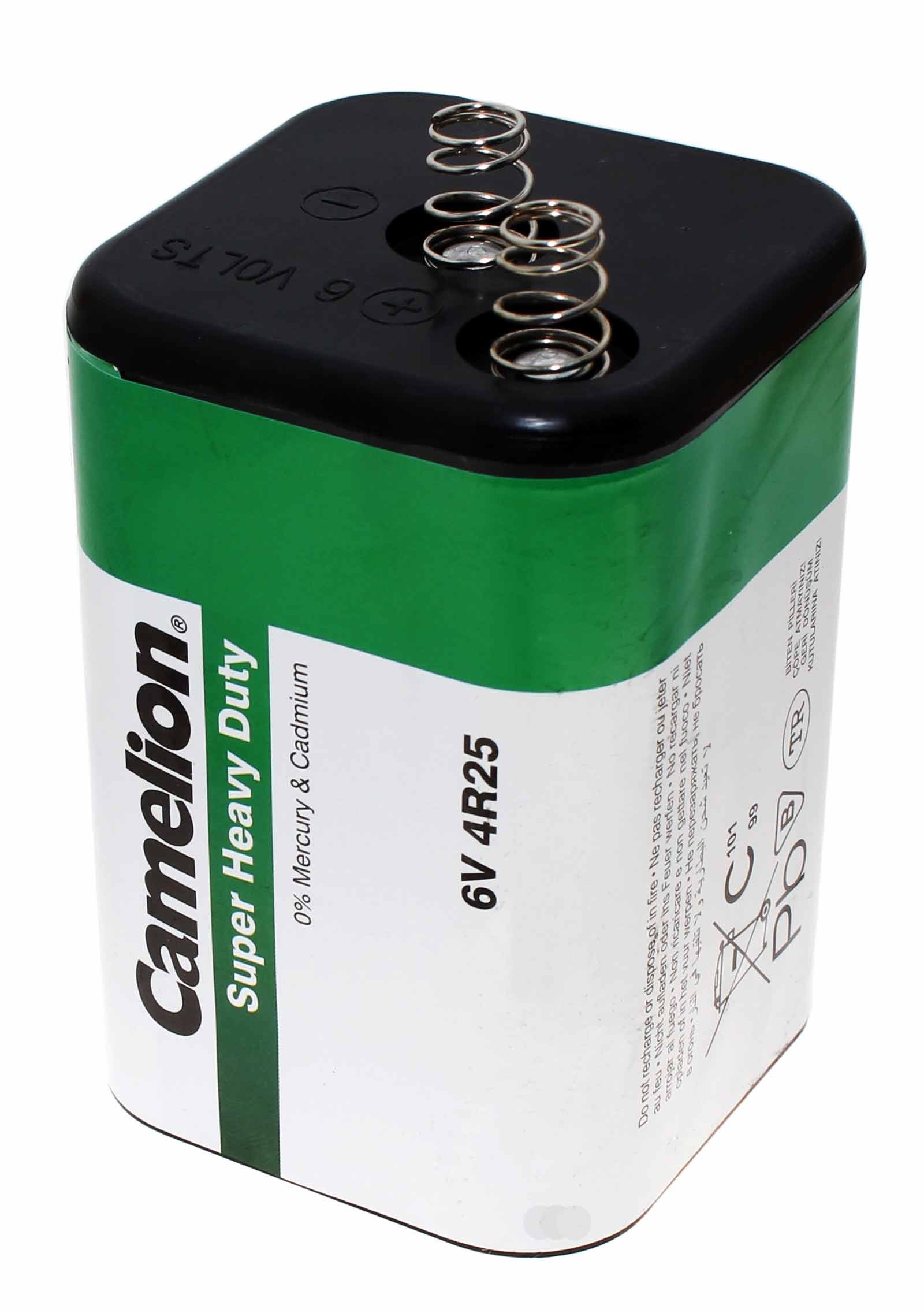 Camelion 4R25 Super Heavy Duty Block Batterie mit 6 Volt und 7400mAh Kapazität für Baustellenlampe