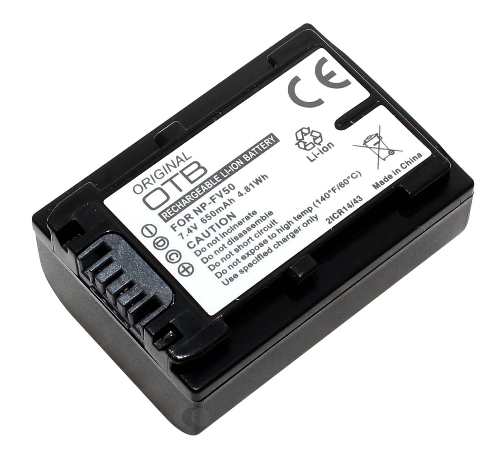 Batteria Compatibile Sony HDR-CX410VE – 650mAh 7.4V Li-Ion, Sostituisce NP-FV30 E NP-FV50