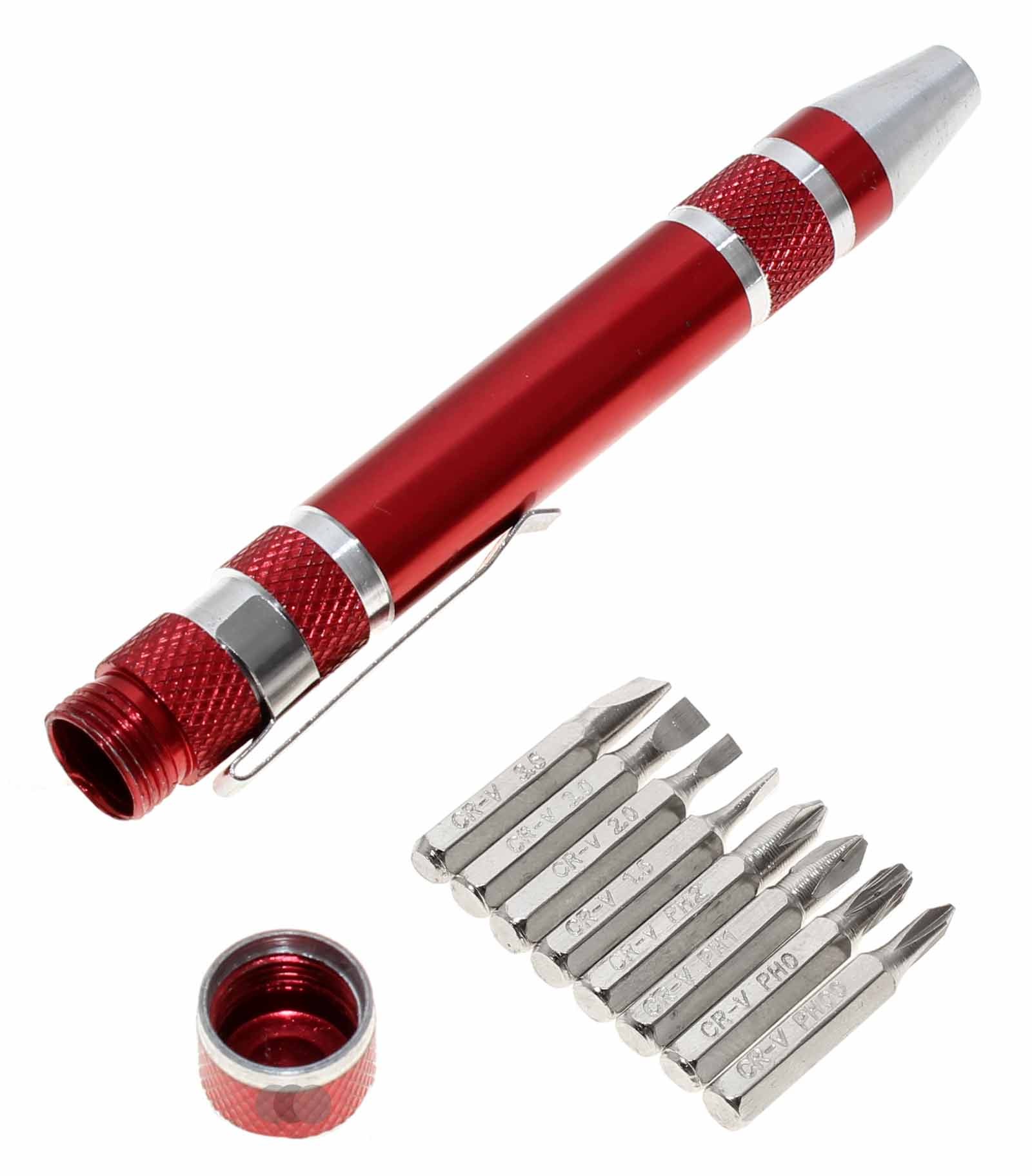 8 in 1 Multifunktions Schraubenzieher Schraubendreher Set, Werkzeug Stift Schlitz/Kreuz, Handy, Tablet, Laptop Reparatur