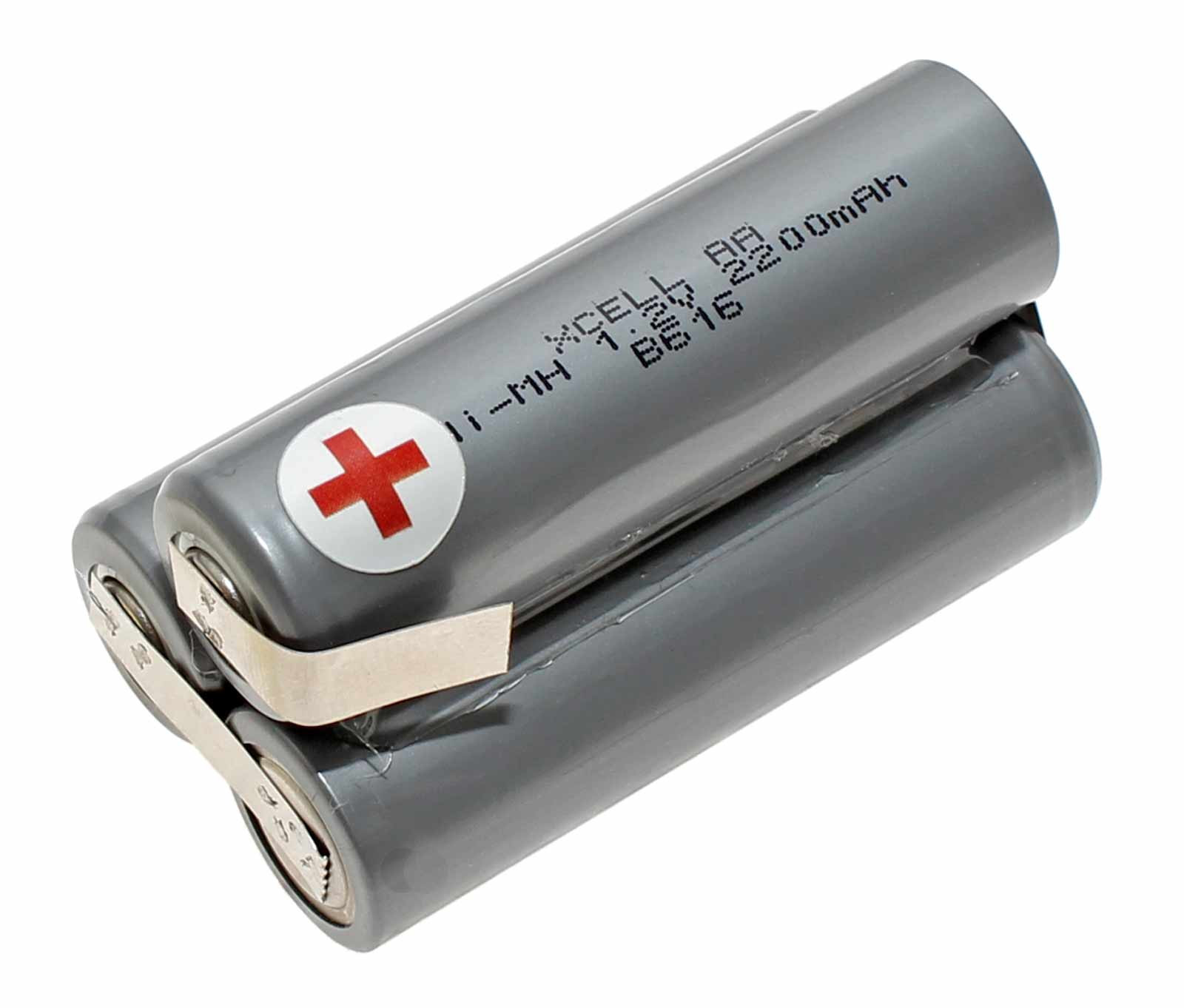 AA Mignon NIMH Akkupack Pyramidenform, 5mm breite Lötfahnen, Modellbau, 3,6V, 2200mAh