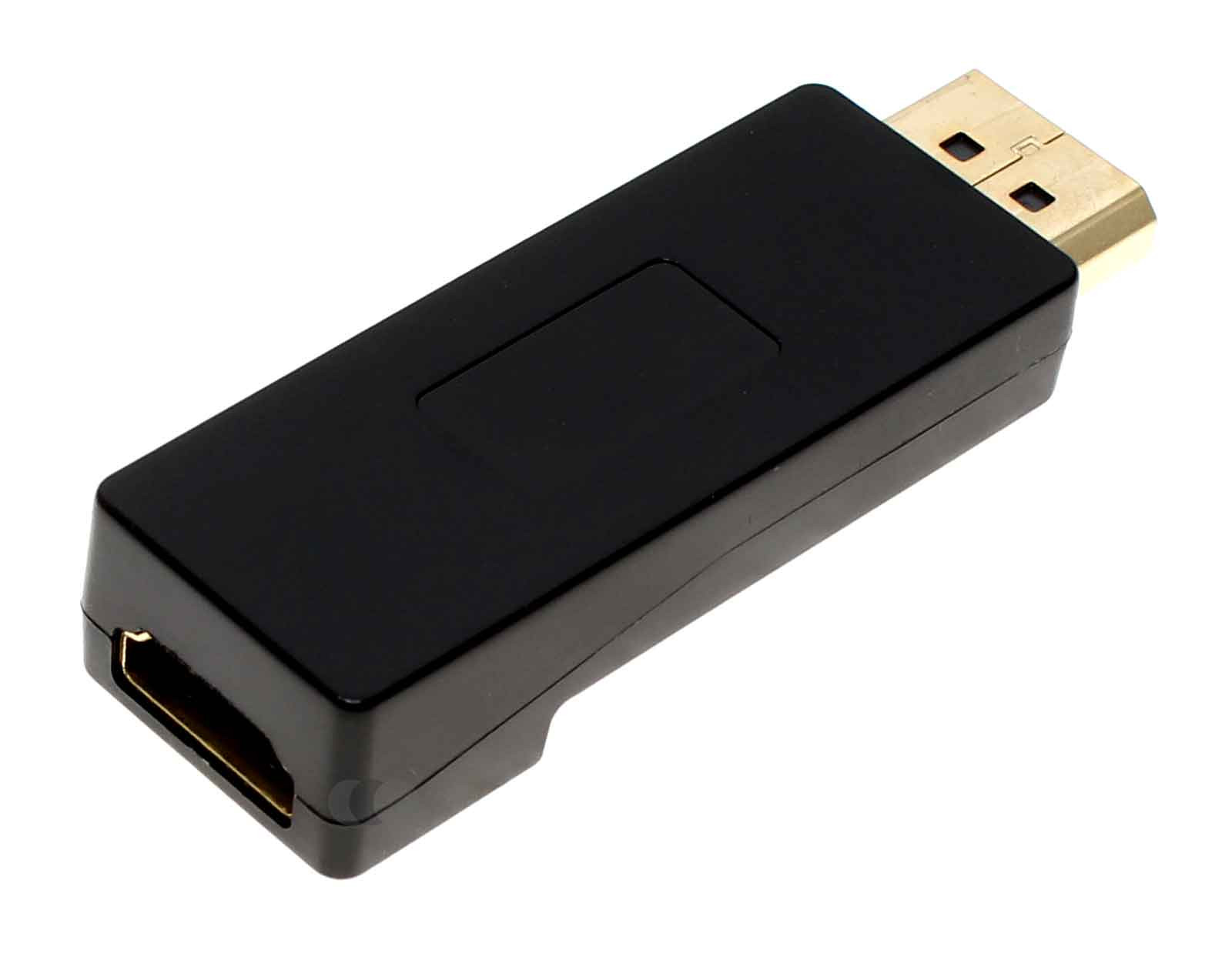 Adapter von Displayport Stecker (male) auf HDMI Buchse (female) mit Audiofunktion