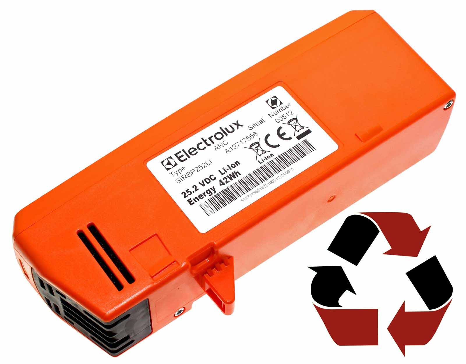 Zellen-Wechsel bei AEG Electrolux AZE037, SIRBP252LI Lithium Power Pack 25,2V Akku, AG 5012, AG 5022, CX8-60TM Staubsauger