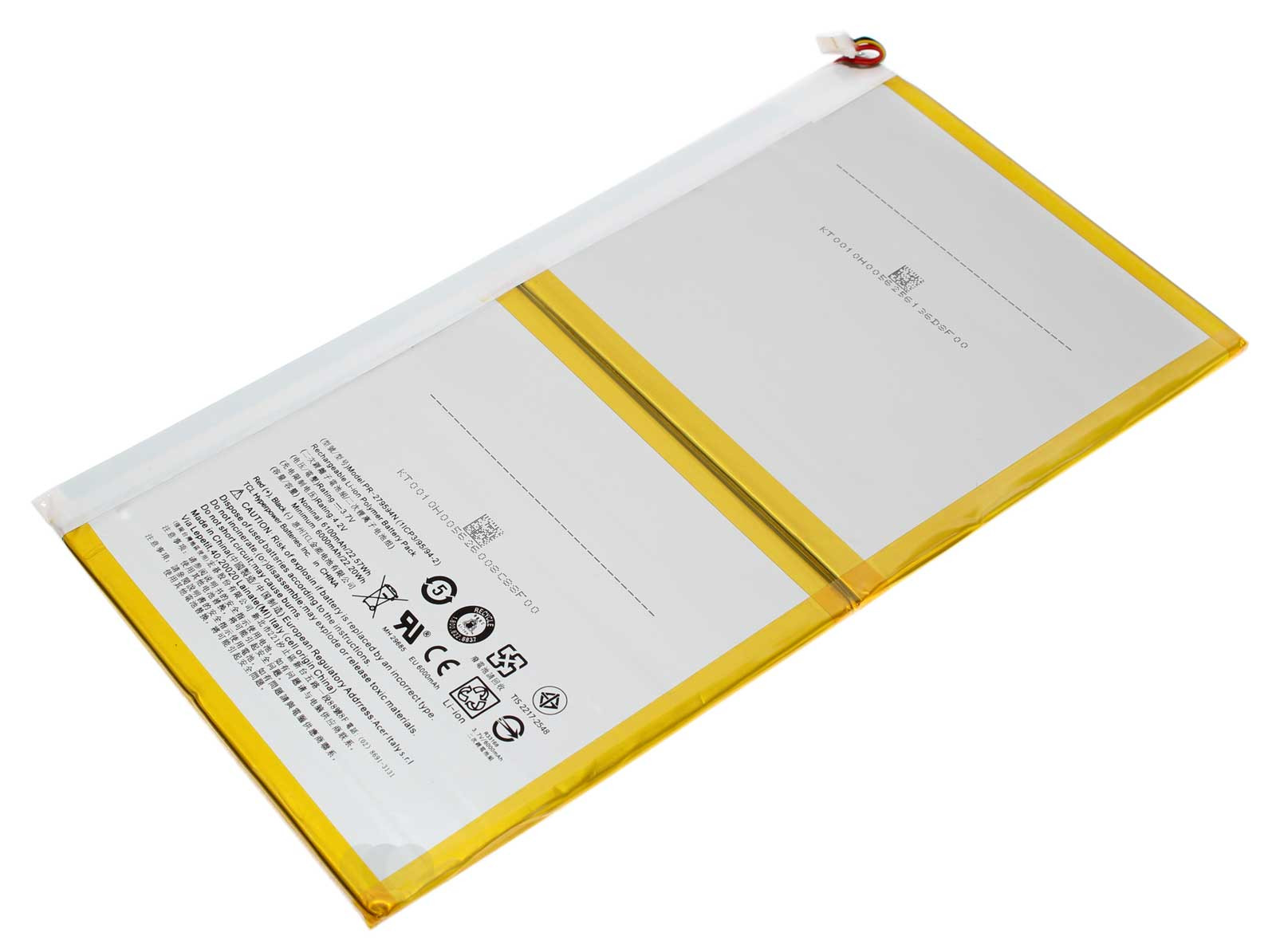 Akku Acer KT.0010H.005 für Iconia B3-A20B, B3-A30, One 10 Tablet, 3,7V 6100mAh