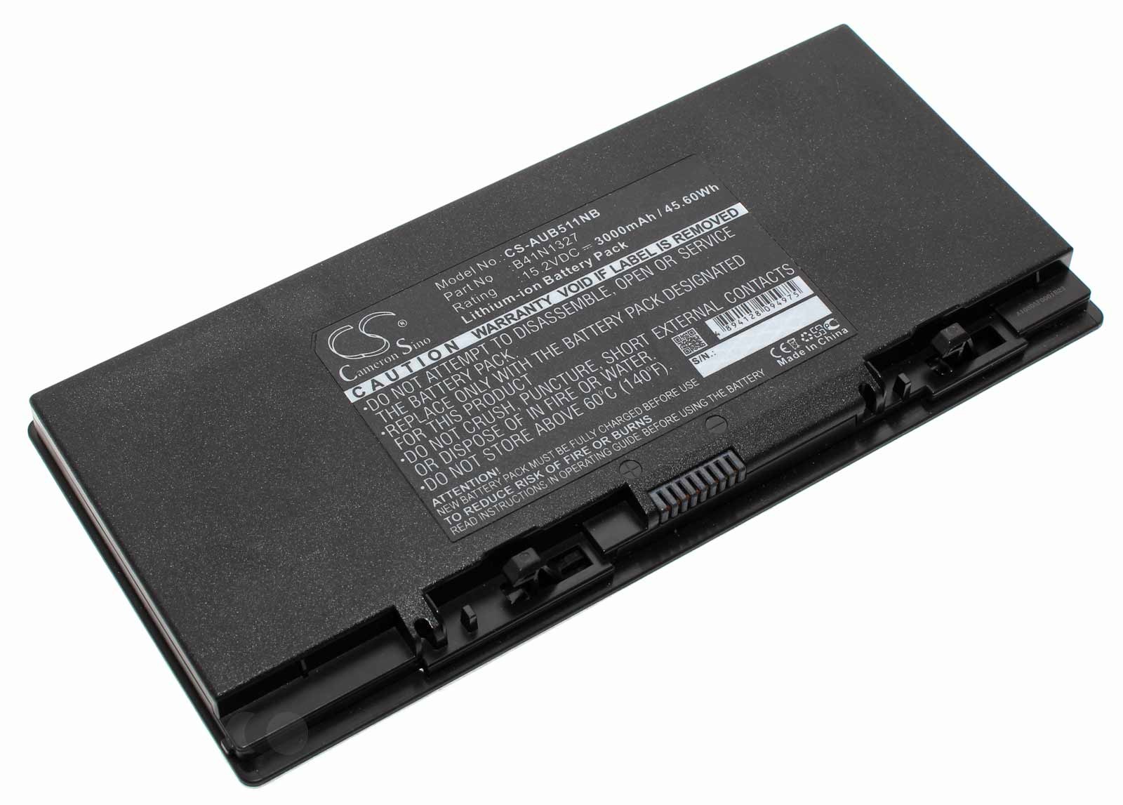 Alternativer Lithium-Ionen Akku für Asus Pro ROG B551 (ASUSPRO, Advanced) Notebook, Laptop mit 15,2 Volt und 3000mAh Kapazität, ersetzt den original Akku B41N1327