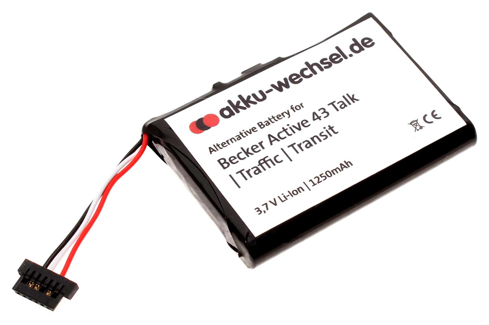 Akku passend für Becker Active 43 Talk, Active 43 Traffic, Active 43 Transit Navigationsgerät