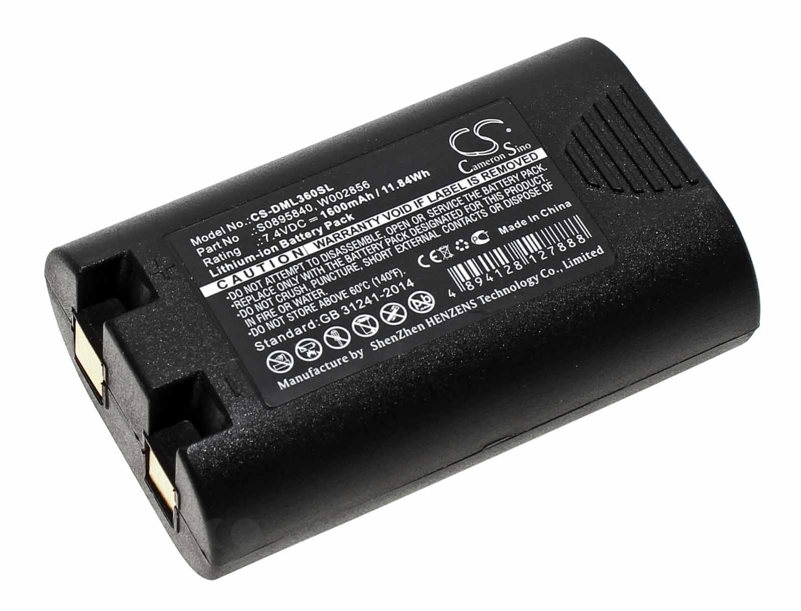 Akku für 3M PL200, Dymo LabelManager 360D, Rhino 4200, ersetzt PL-200-BAT, S0895840 u.a., 7,4V, 1600mAh