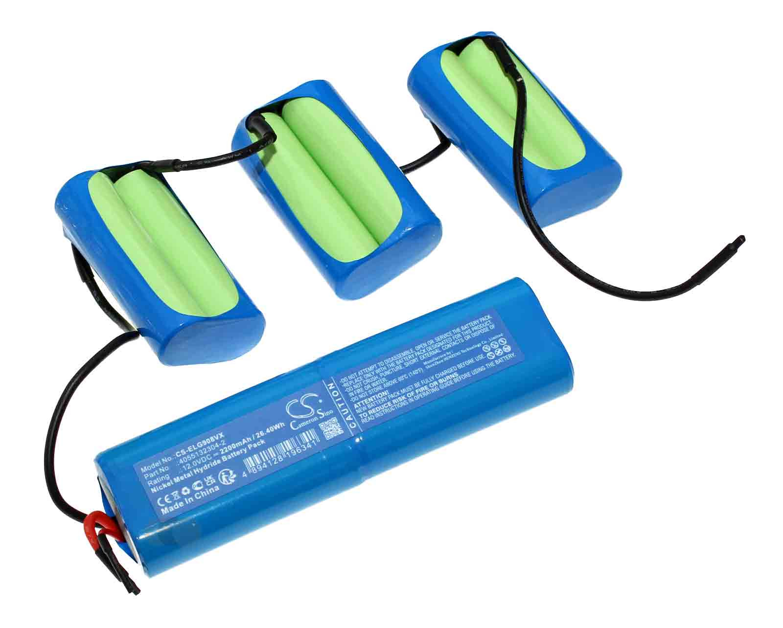Akku für AEG AG905, AG910, AG925, AG935, AG9X u.a., ersetzt 4055132304-2, 12V, 2200mAh