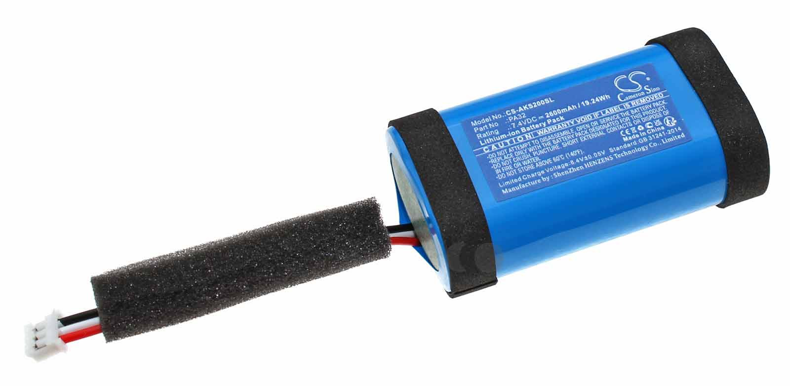 Akku für Anker Soundcore Flare 1 A3161, Flare 2 A3165, ersetzt PA32, 7,4V, 2600mAh