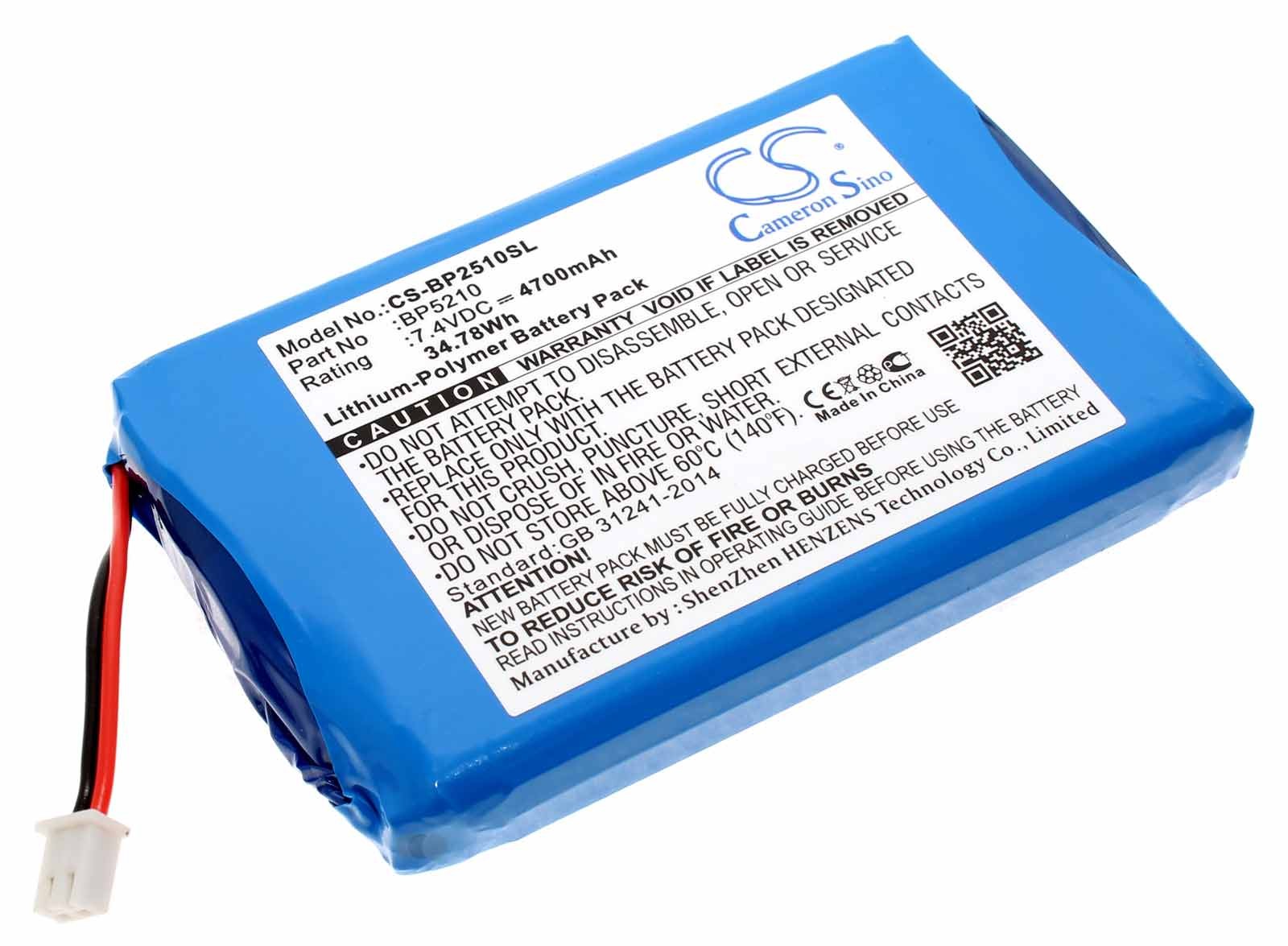 Alternativer Lithium-Polymer Akku für B&K Precision Oszilloskope mit 7,4 Volt und 4700mAh Kapazität, ersetzt den original Akku BP5210