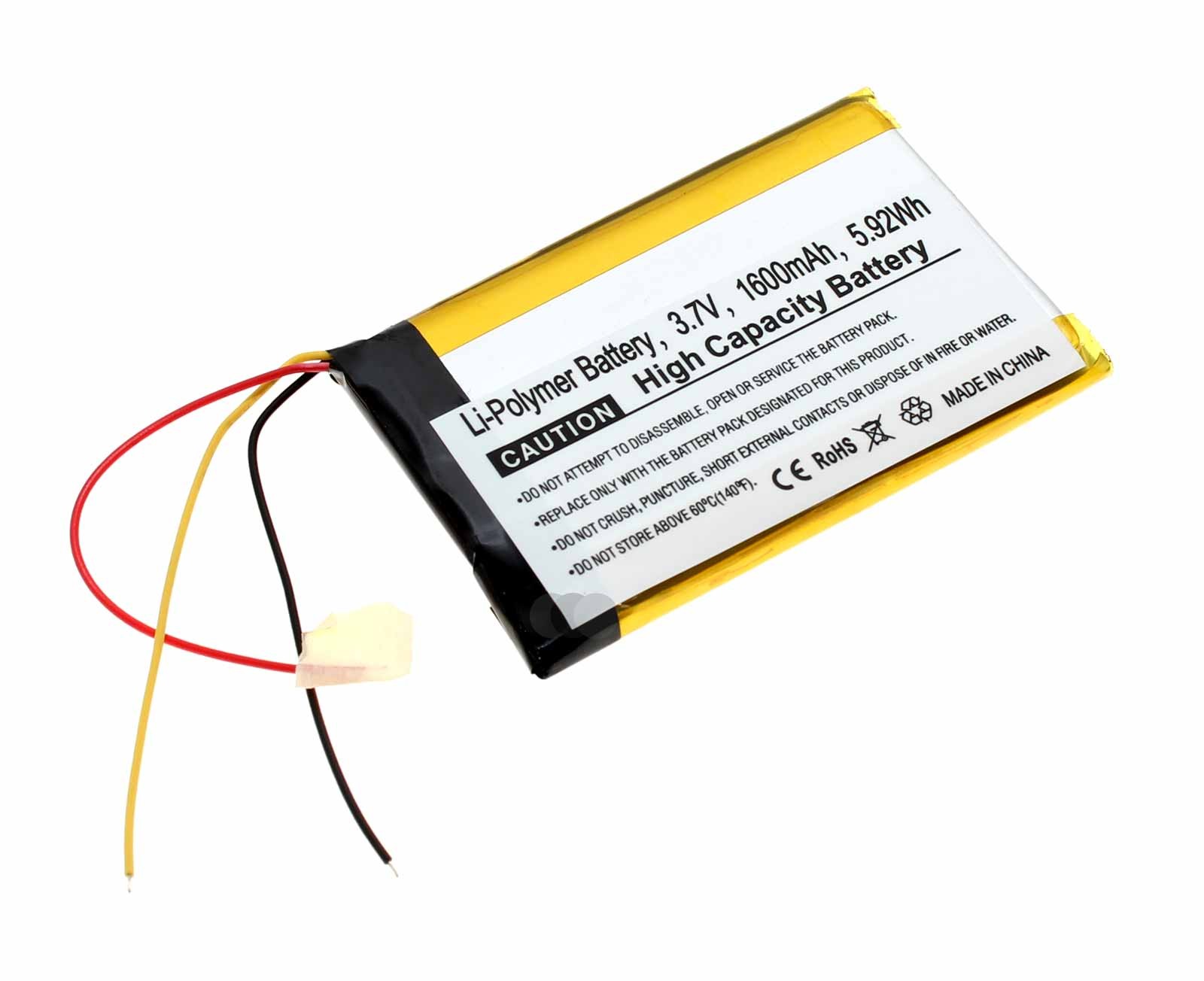Akku für Becker Ready Transit Professional 70 LMU Navi, ersetzt 604060, 604060PL, 3,7V, 1600mAh