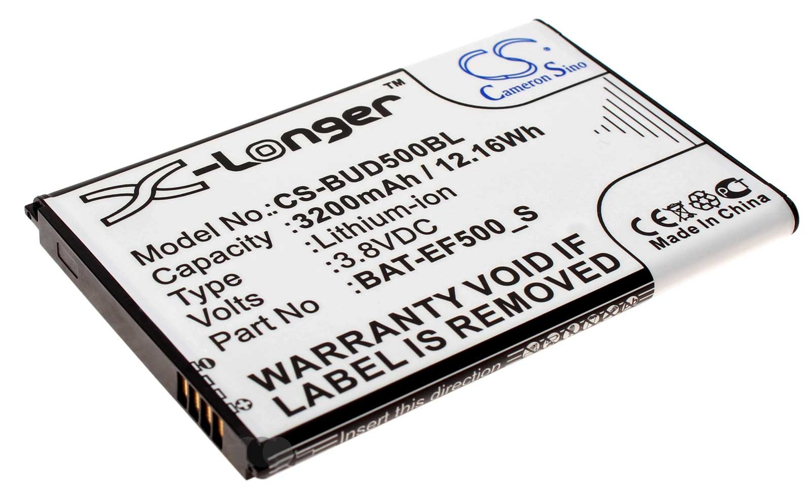 Alternativer Lithium-Ionen Akku für Bluebird EF500R Mobiler Computer, Handheld mit 3,8 Volt und 3200mAh Kapazität, ersetzt den original Akku BAT-EF500_S