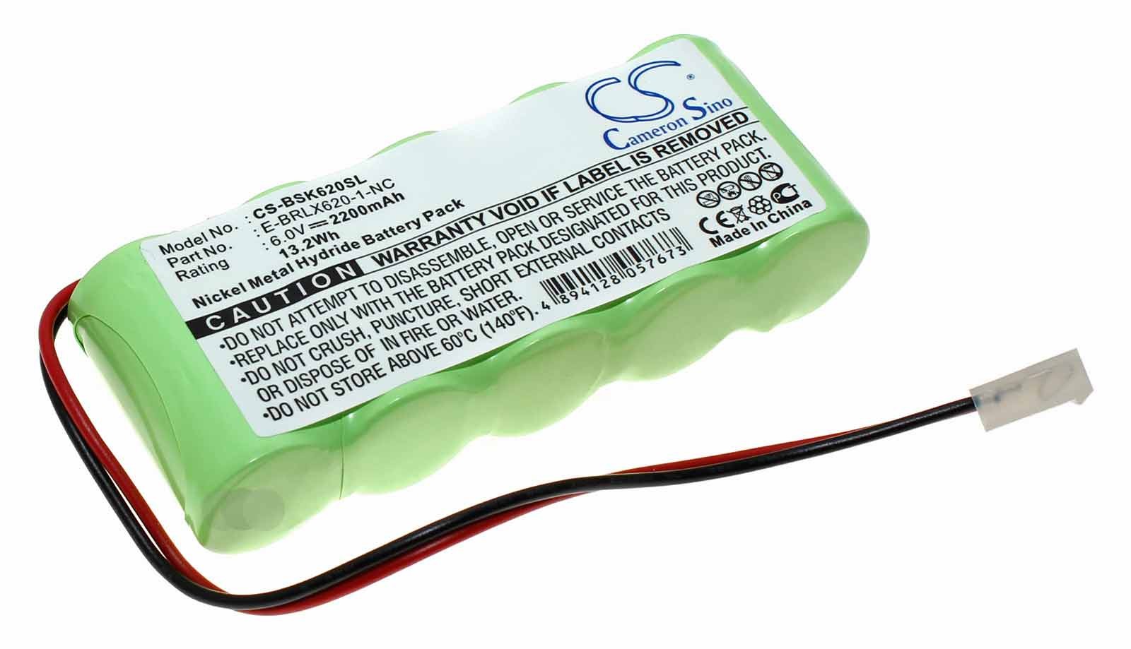 Akku für Bosch Somfy BD5000, Somfy BD6000, ersetzt E-BRLX620-1-NC, 6V, 2200mAh