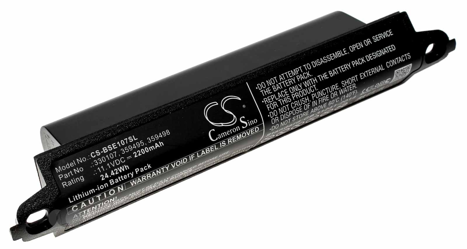 Akku für Bose Soundlink 2 SoundLink 3 SoundTouch 20 Bluetooth Lautsprecher, ersetzt 330105, 330105A, 330107 u.a., 11,1V, 2200mAh