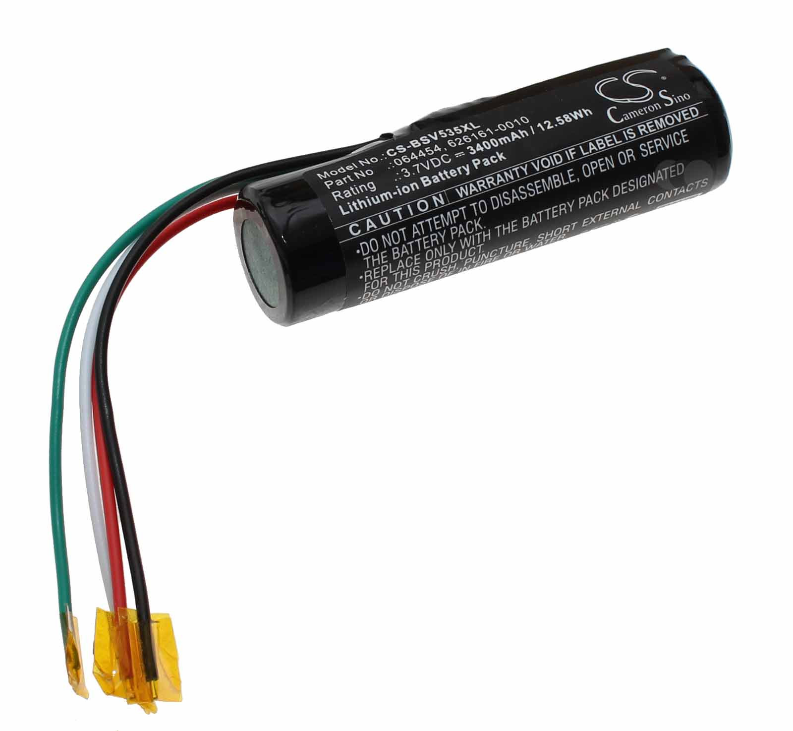 Akku für Bose SoundLink Color 520II, 525II, 535, 535II, T20, V35, ersetzt 064454, 626161-0010, 3,7V, 3400mAh