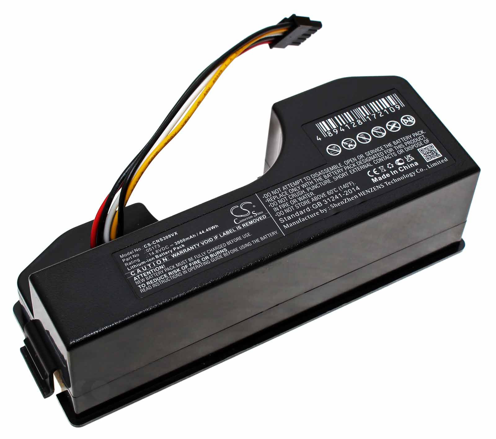 Akku für Cecotec Conga 3090 Saugroboter, ersetzt 05173, 14,8V, 3000mAh