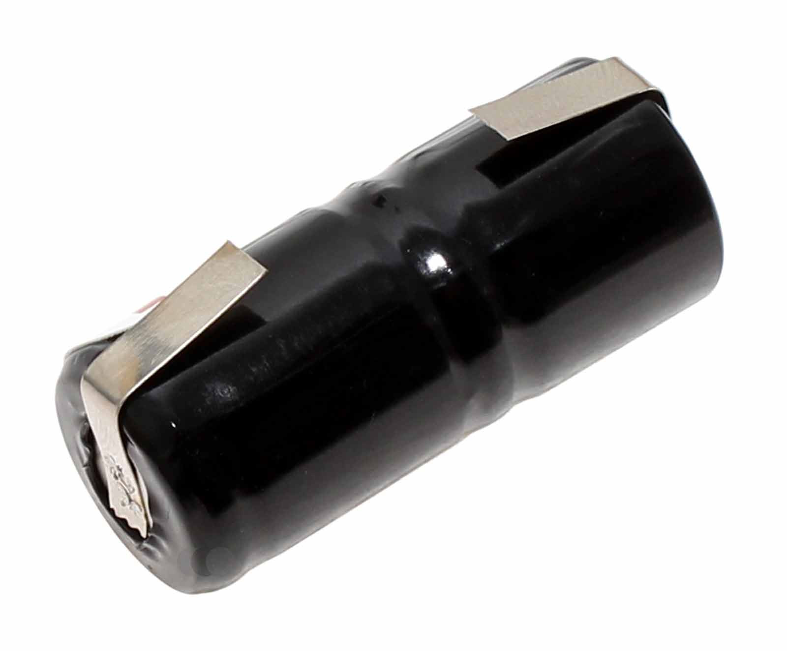 Akku für Curamed 83112911 Elektro-Zahnbürste, 1/3 AA NiMh Akku mit U-Lötfahnen, mit 2,4 Volt Spannung und 250mAh Kapazität