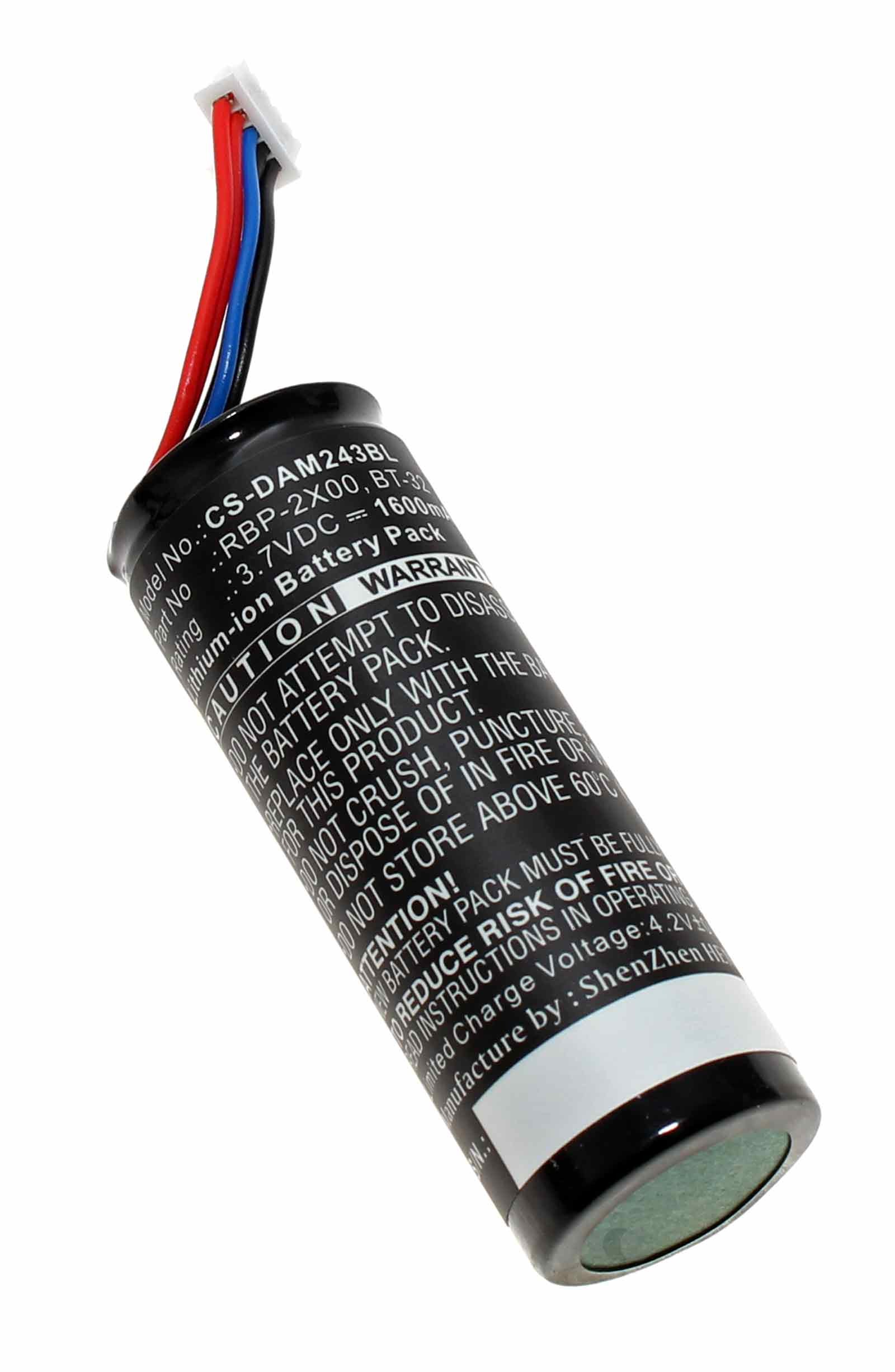 Akku für Datalogic QuickScan QBT2400, QBT2430, QBT2X, ersetzt 128003203, BT-32, RBP-2X00, 3,7V, 1600mAh